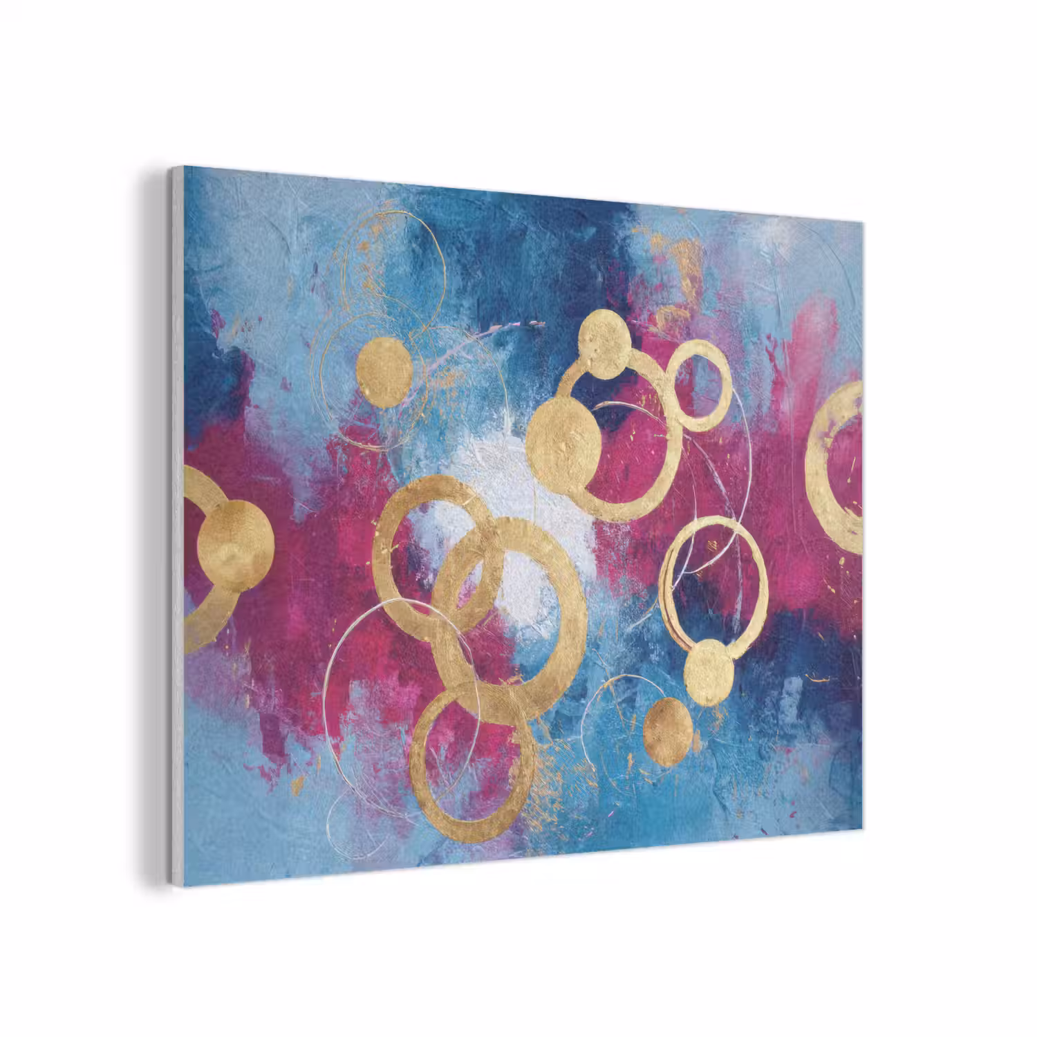 Cirkels - Goud - Abstract PET vilt klein -3d