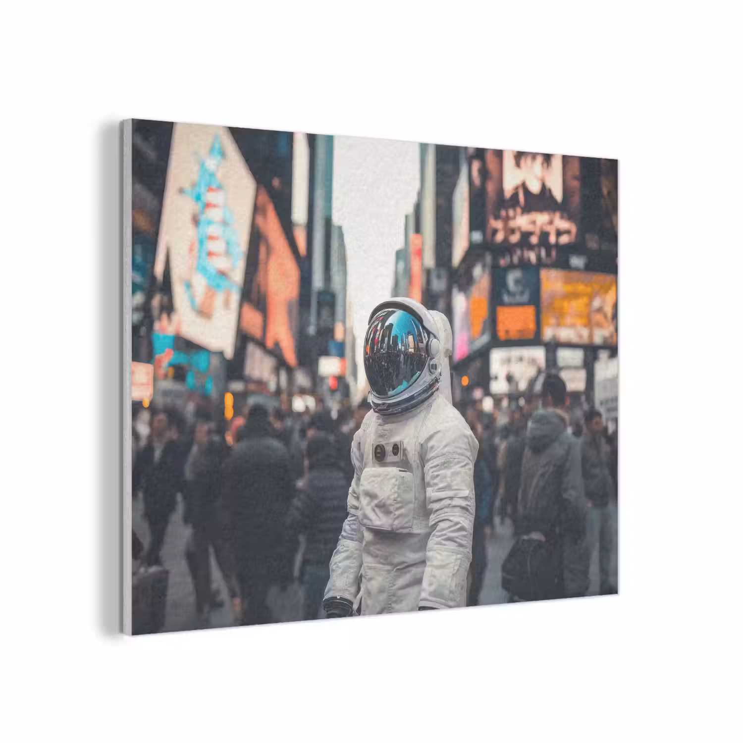 Stad - Mensen - Astronaut - Wit PET vilt klein -3d