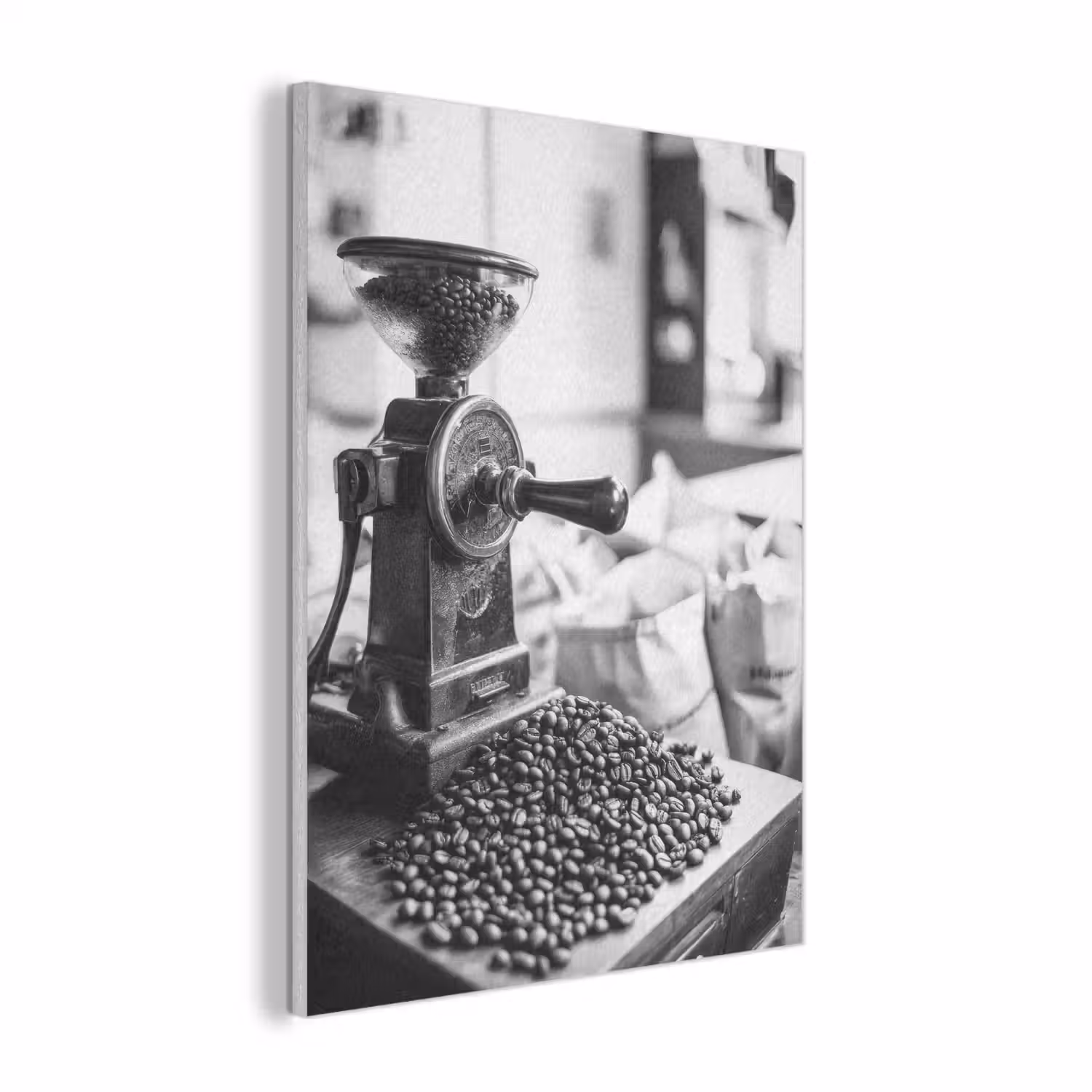 Koffiemolen - Gemalen - Vintage PET vilt klein -3d