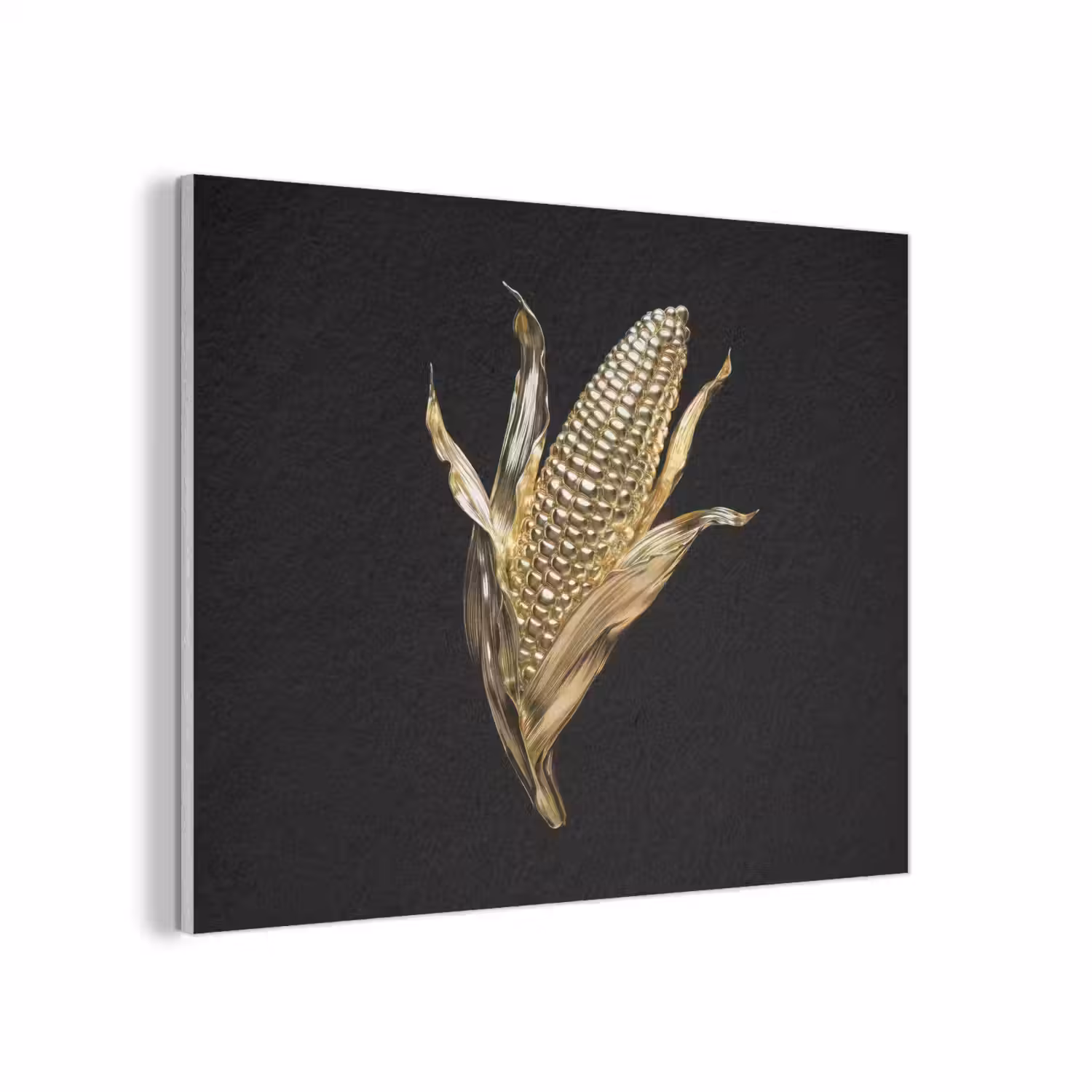 Mais - Eten - Goud - Zwart PET vilt klein -3d
