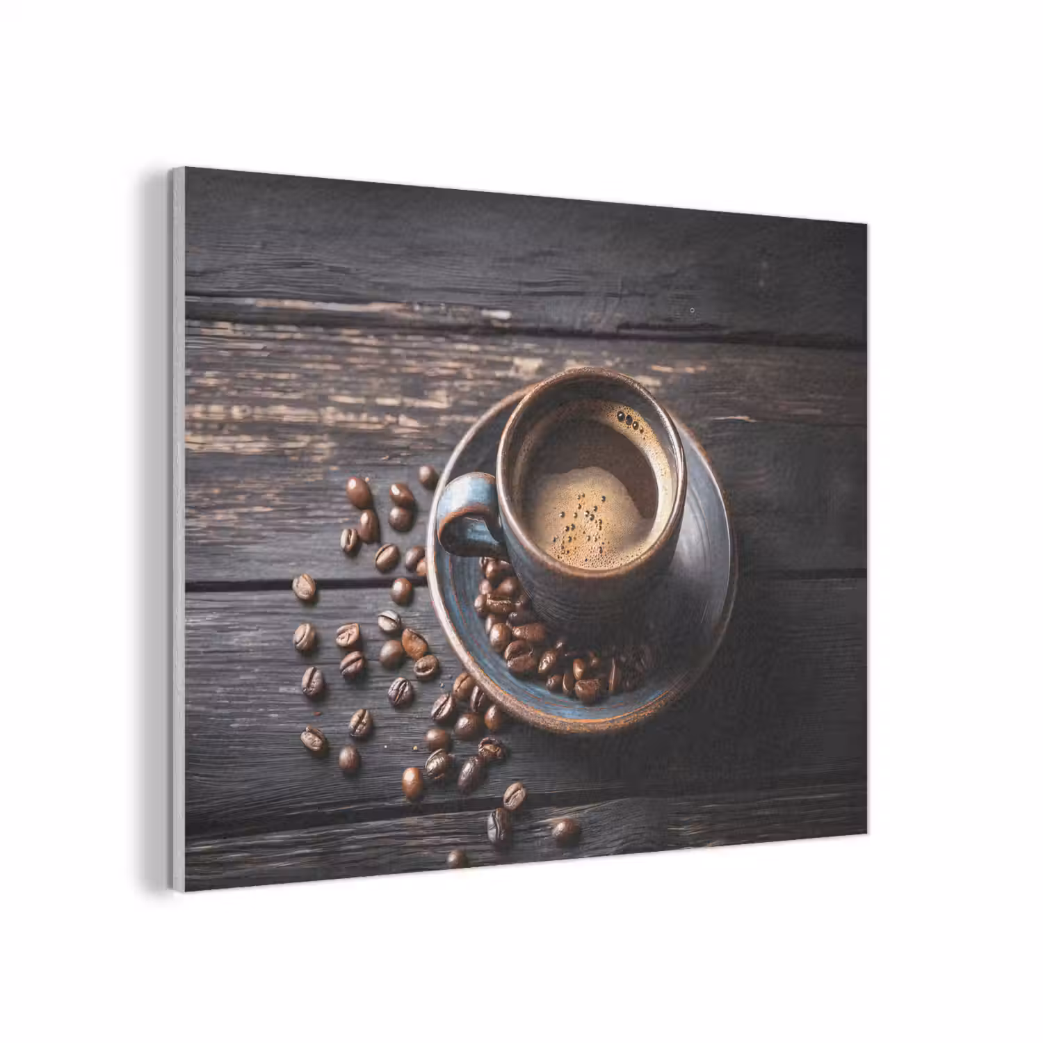 Kop - Koffie - Hout - Bonen PET vilt klein -3d