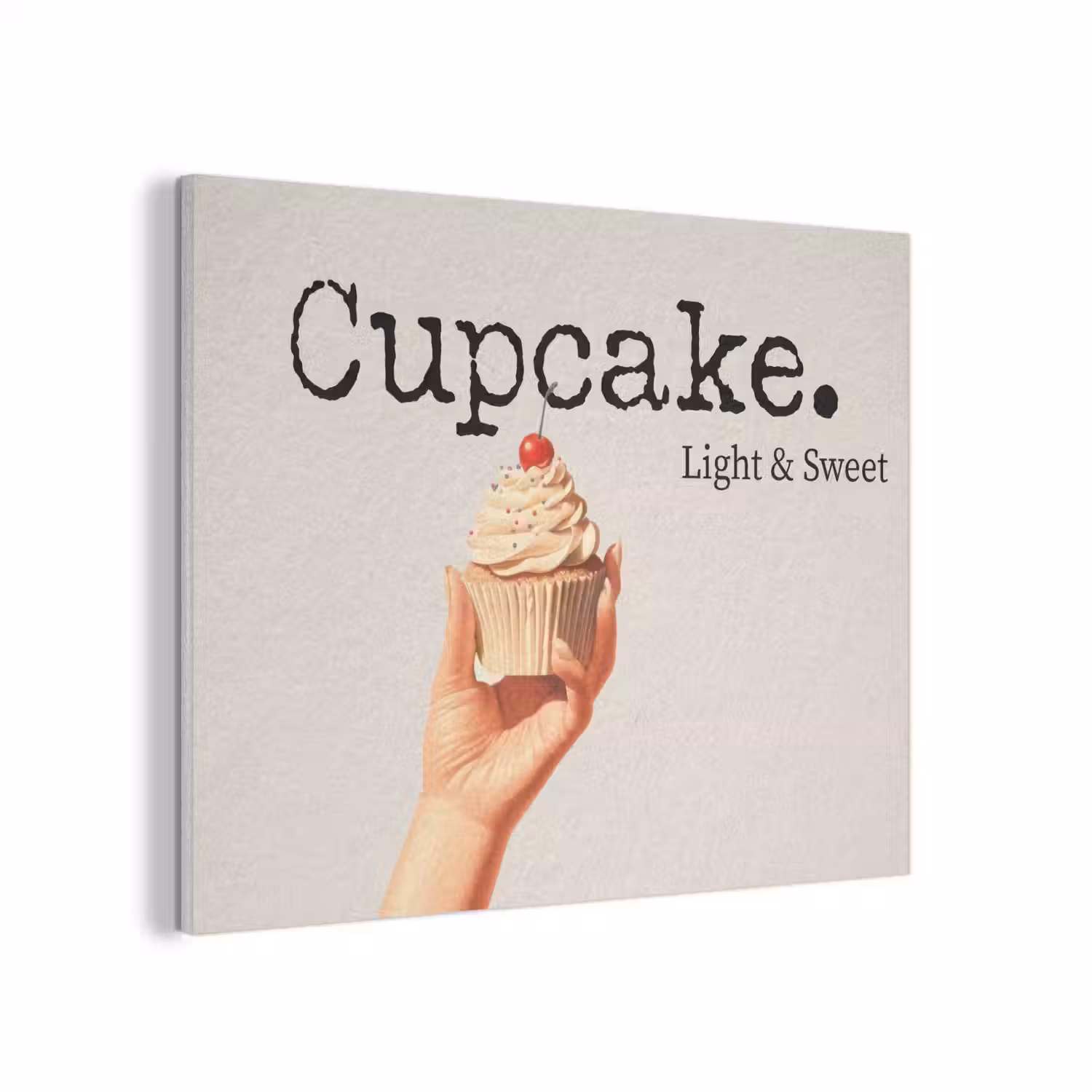 Cupcake - Zoet - Kers PET vilt klein -3d