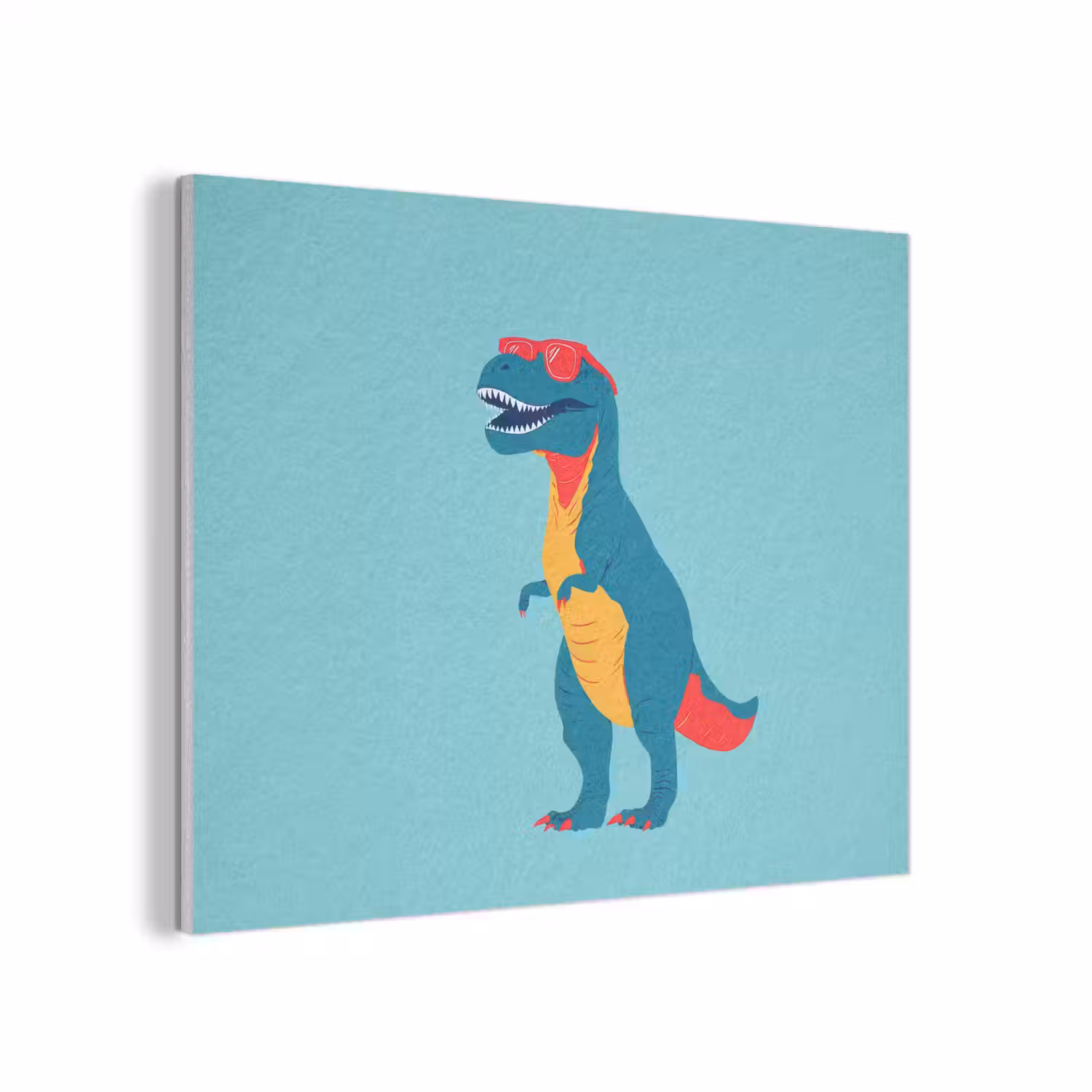 Dinosaurus - Blauw - Zonnebril PET vilt klein -3d