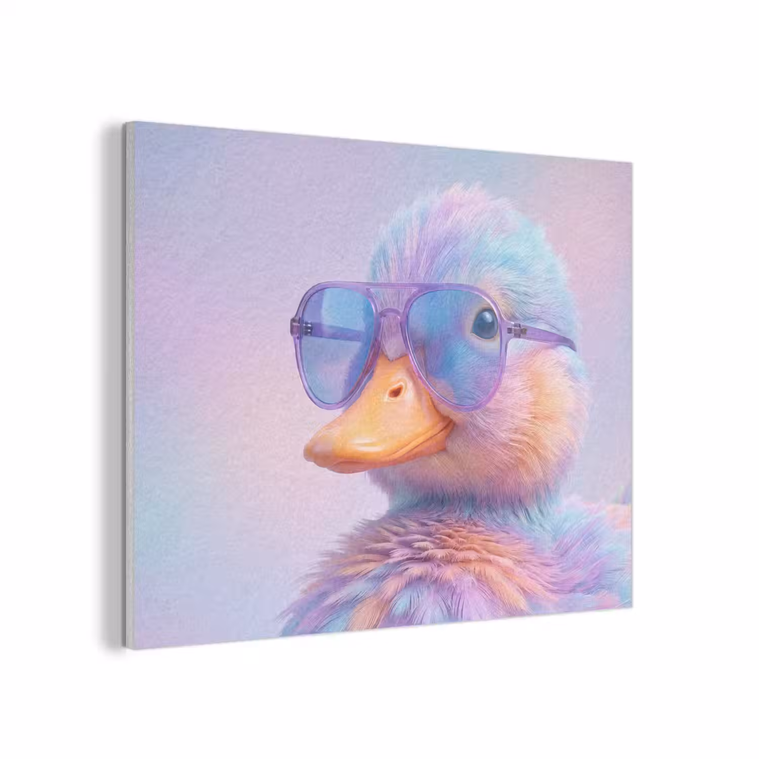 Eend - bril - Pastel PET vilt klein -3d