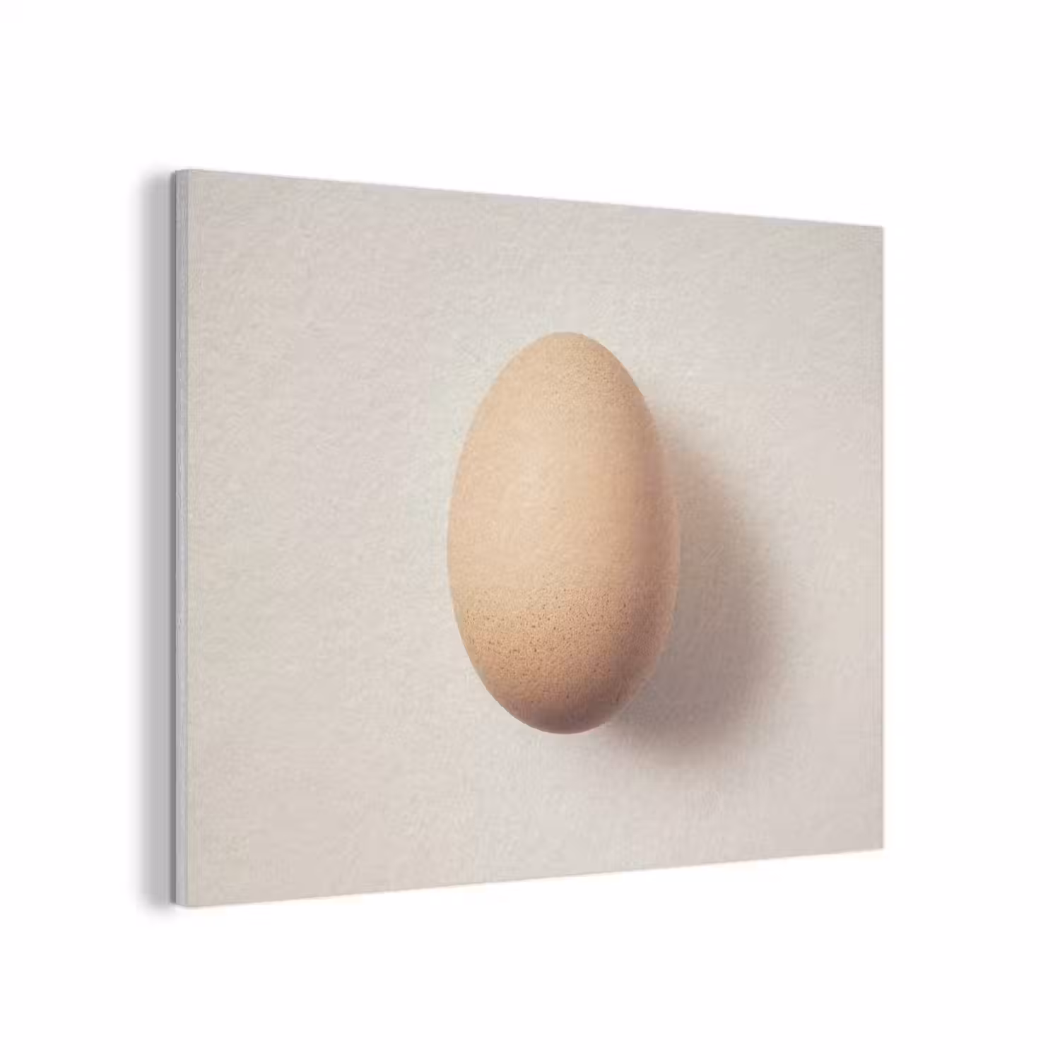 Ei - Beige - Ovaal - Egaal PET vilt klein -3d