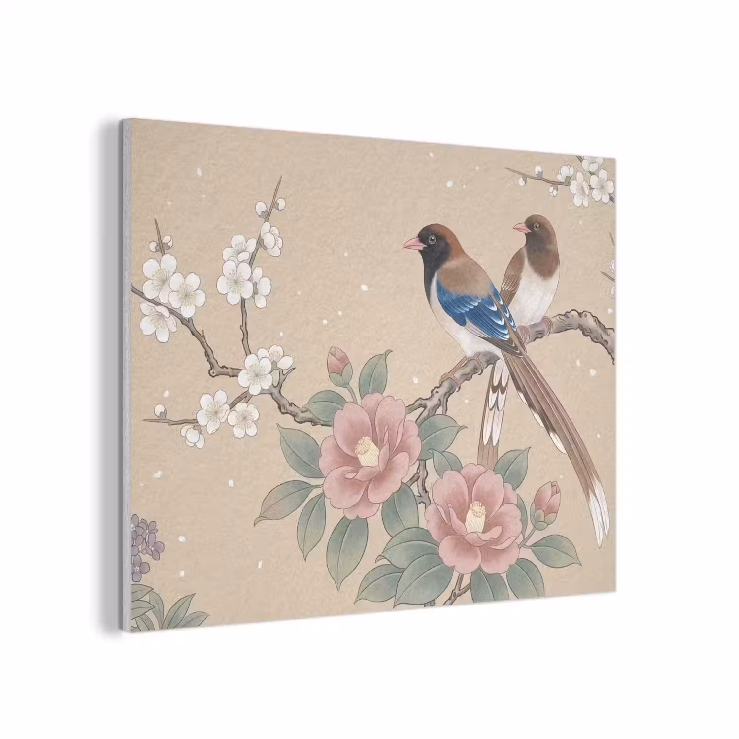 Bloemen - Vogels - Bloemen PET vilt klein -3d