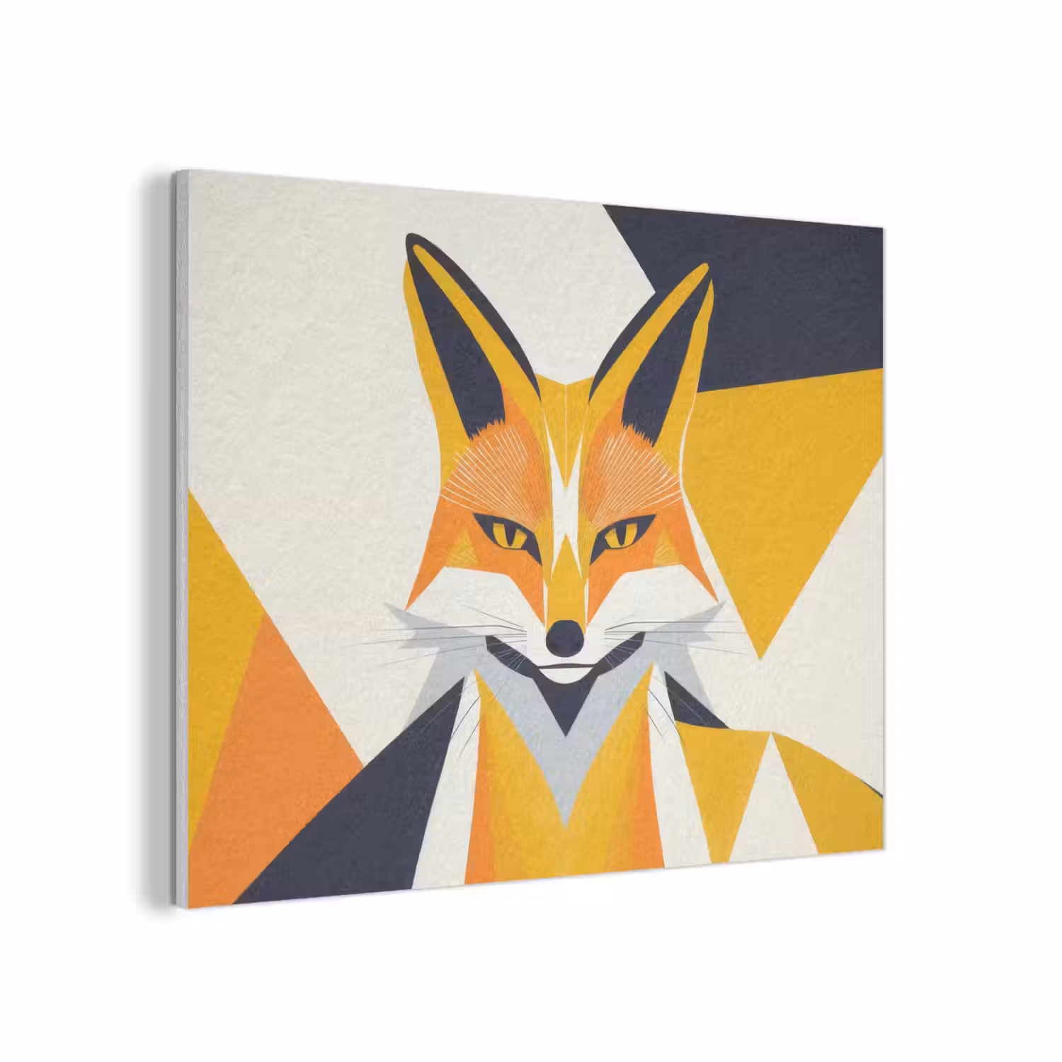 Vos - Oranje - Abstract - Driehoeken PET vilt klein -3d