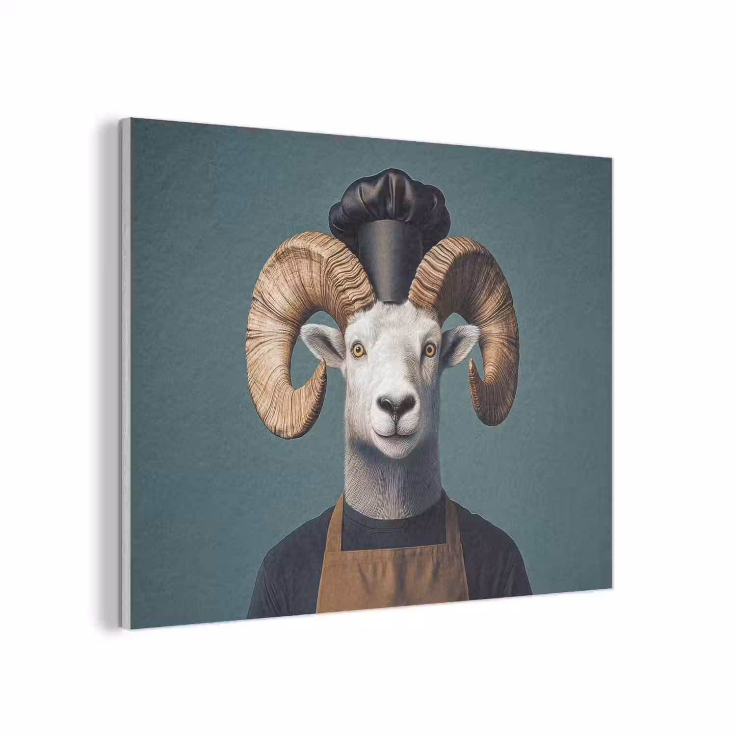 Geit - Hoorns - Kokskleding PET vilt klein -3d