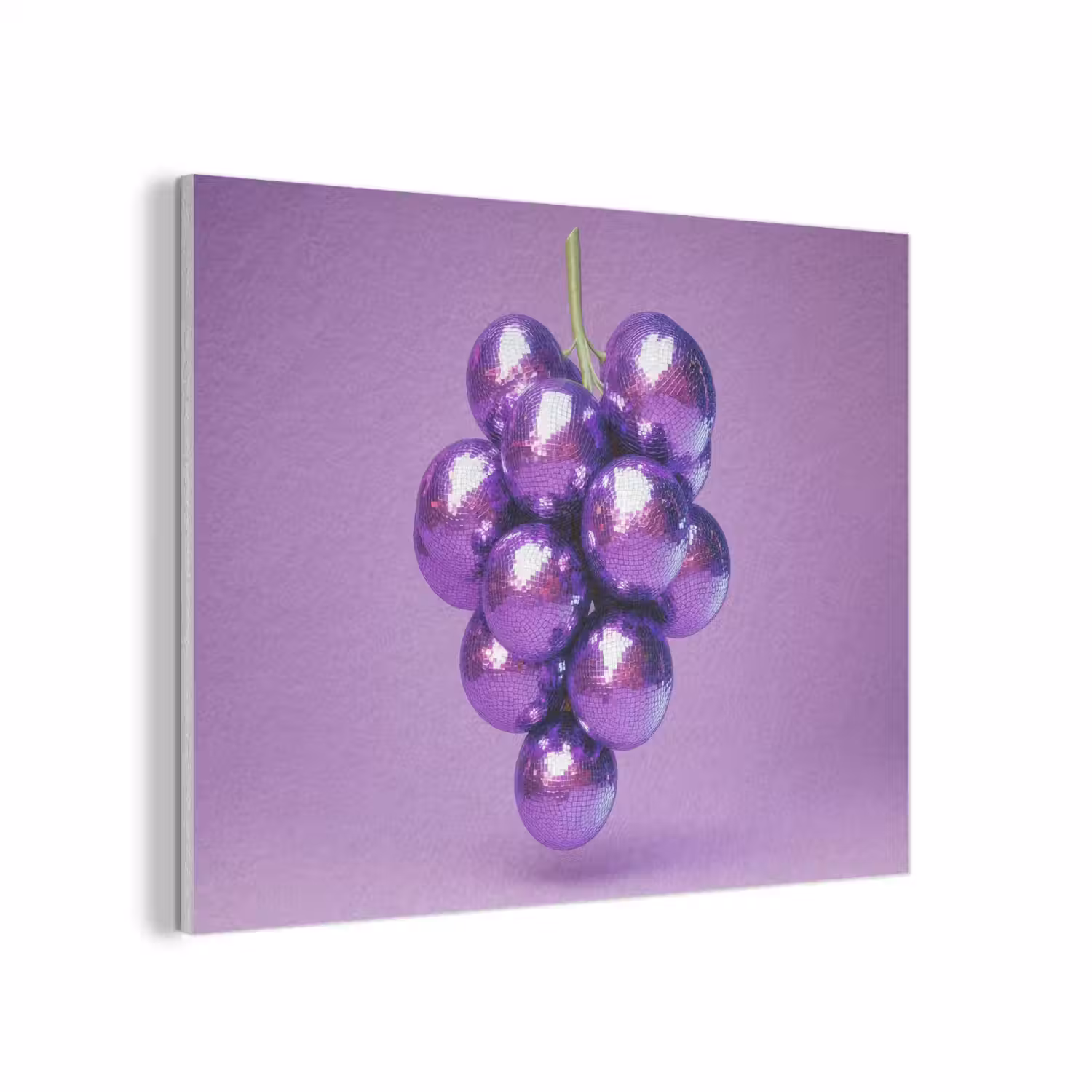 Druif - Disco - Glitter - Paars PET vilt klein -3d