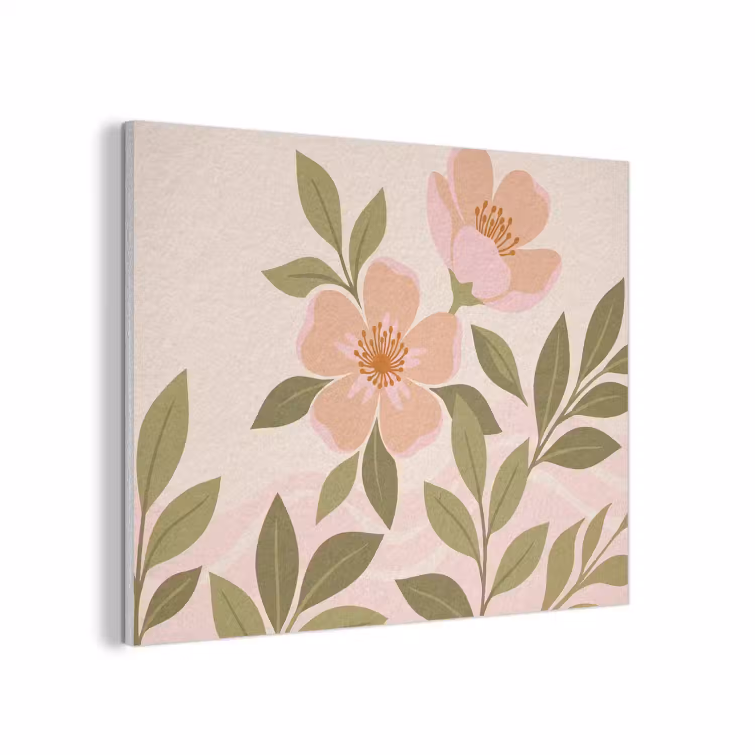 Grafisch - Bloemen - Roze PET vilt klein -3d