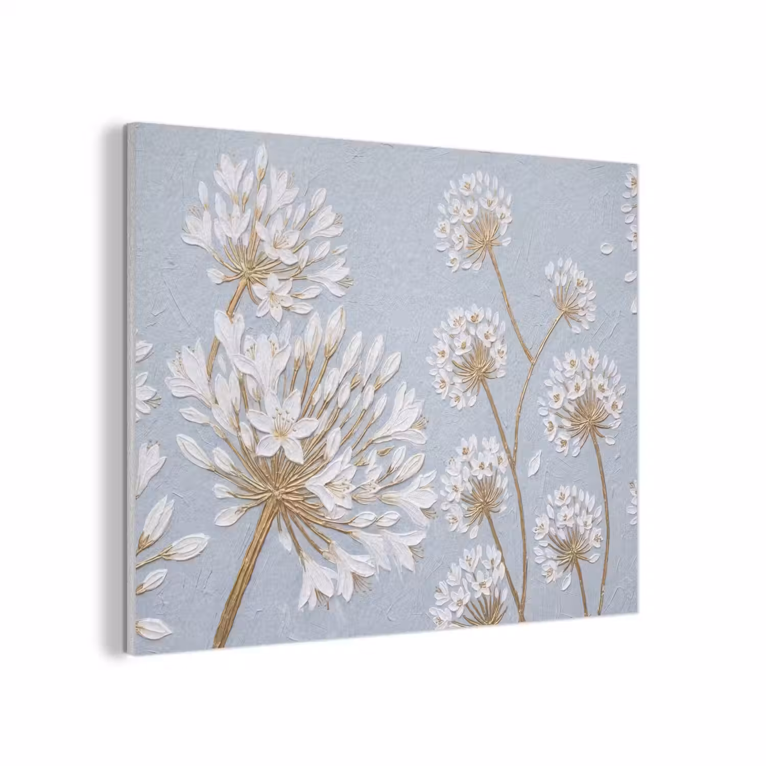 Illustratie - Bloemen - Blauw PET vilt klein -3d