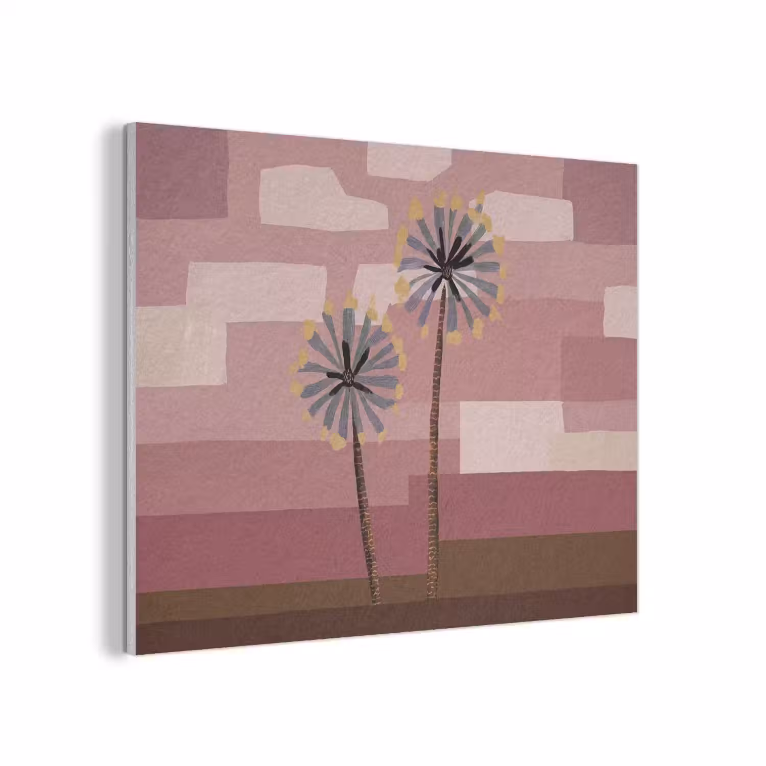 Illustratie - Bloemen - Vlakken - Abstract PET vilt klein -3d