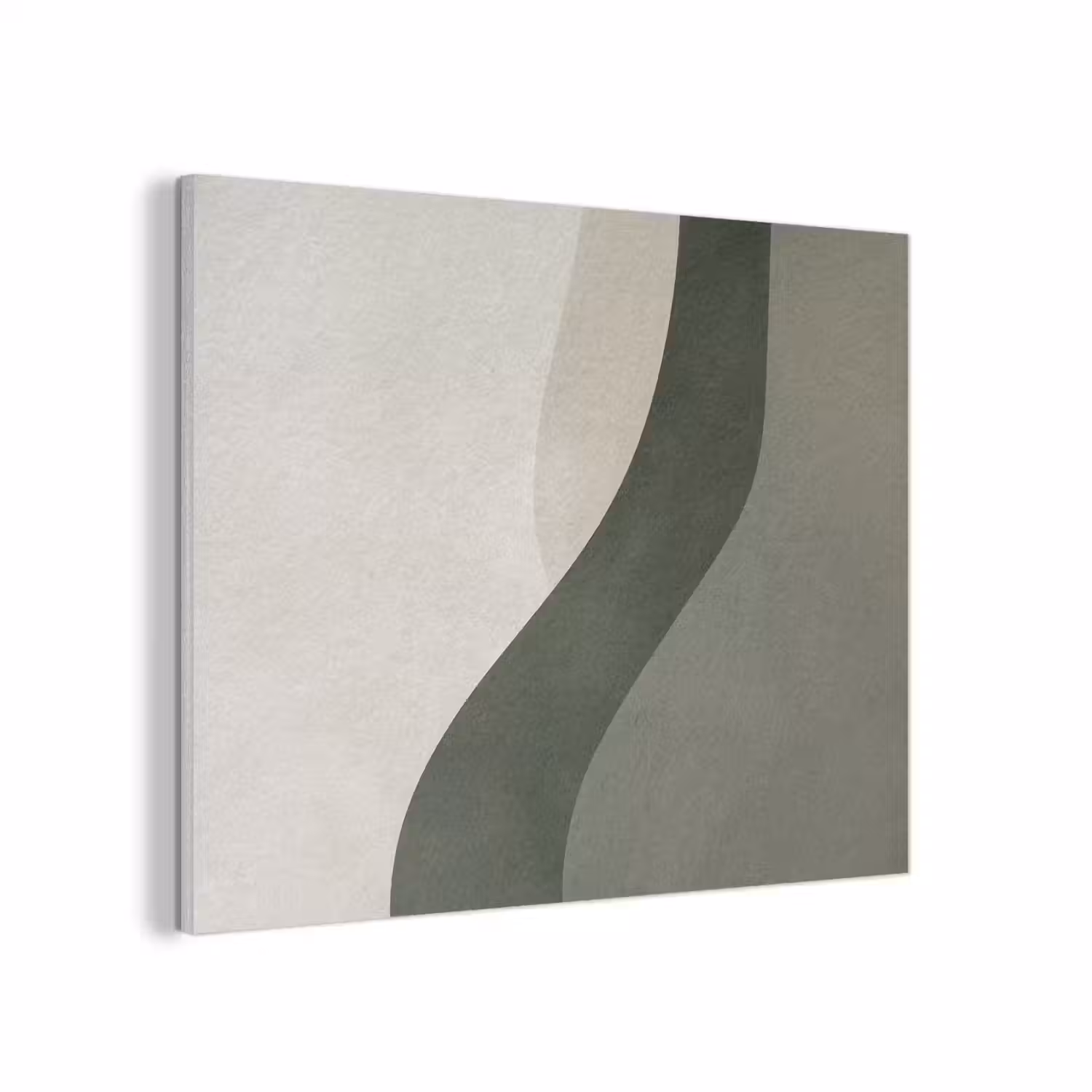 Japandi - Groen - Abstract - Modern PET vilt klein -3d