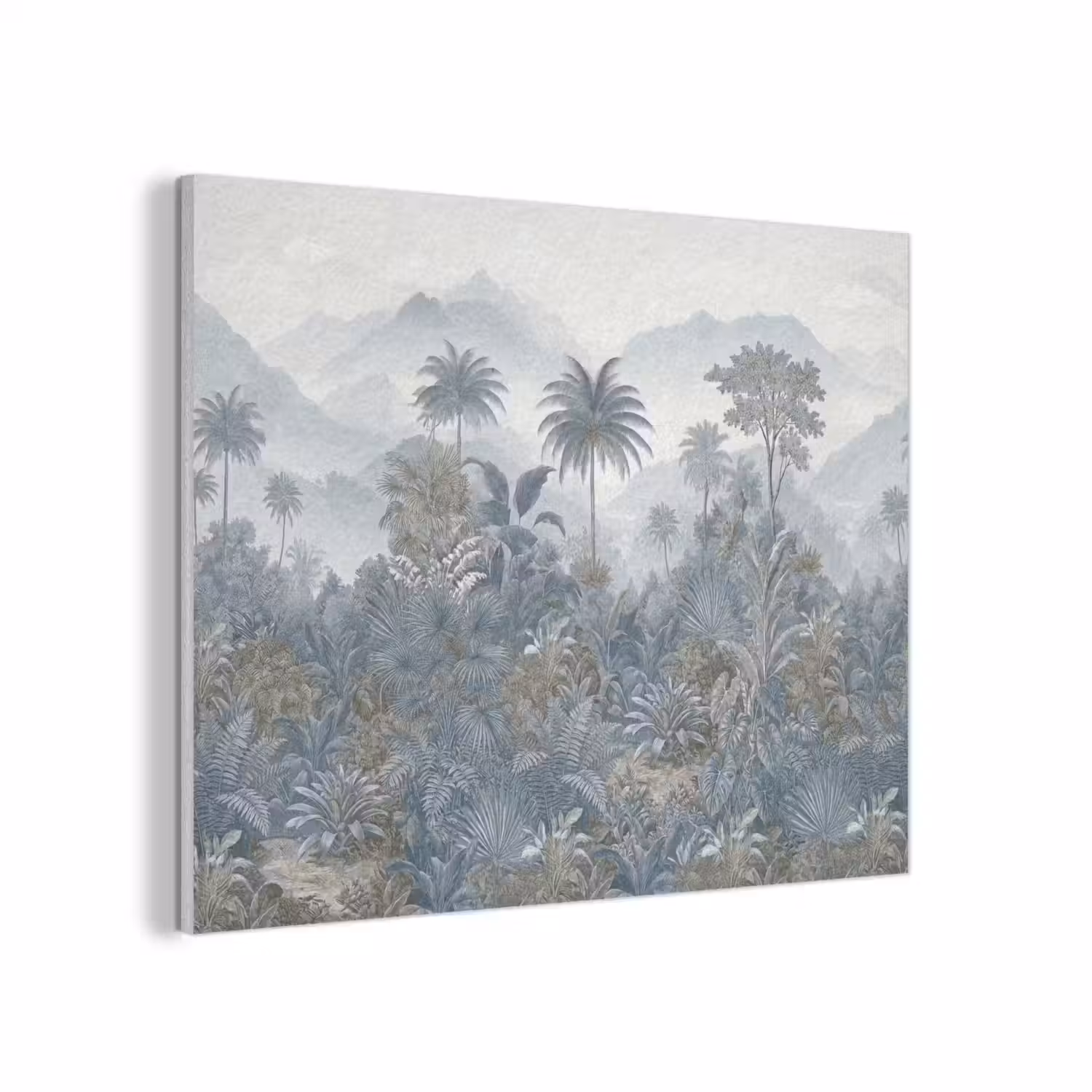 Jungle - Landschap - Blauw PET vilt klein -3d