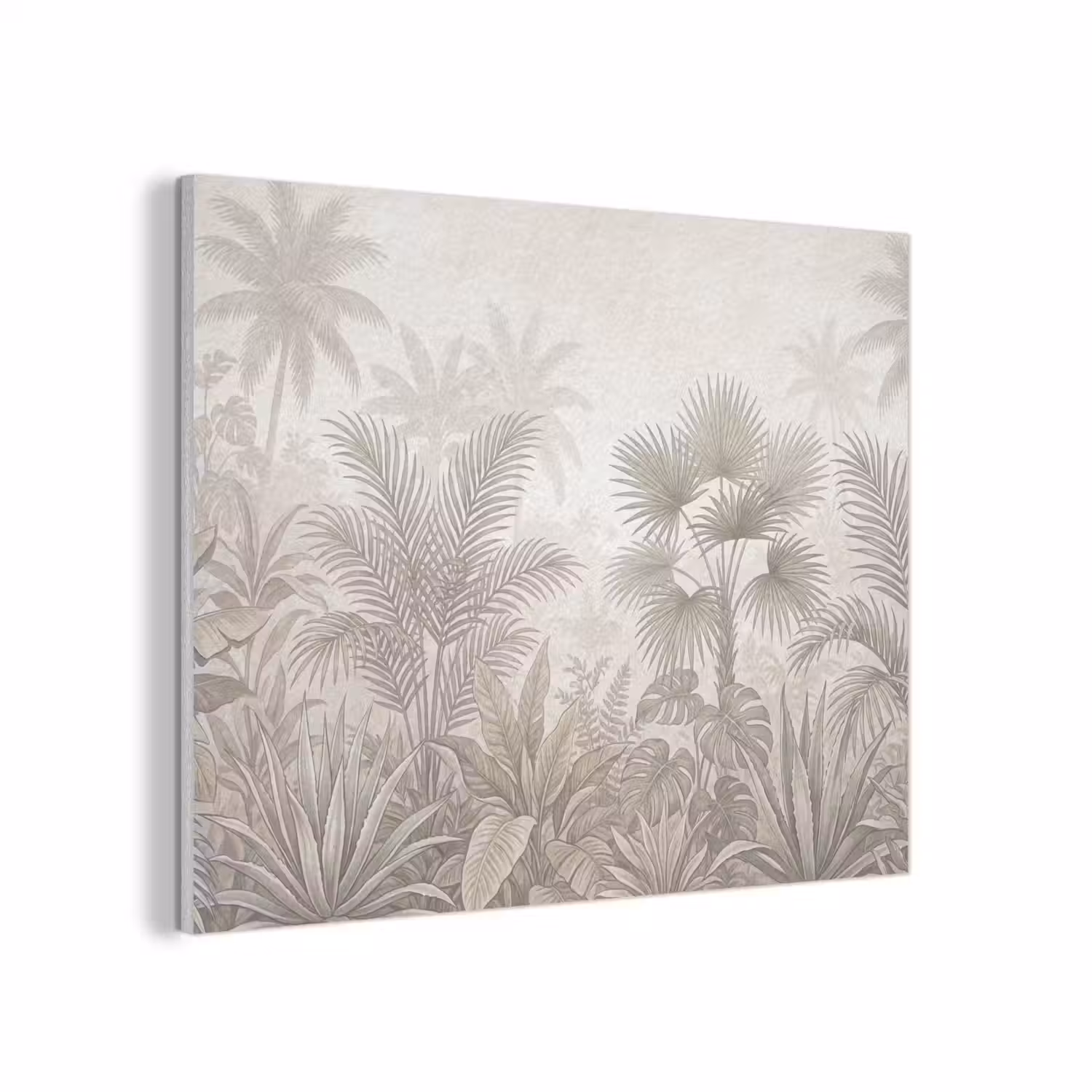 Jungle - Tropisch - Natuur -Vintage - Beige PET vilt klein -3d