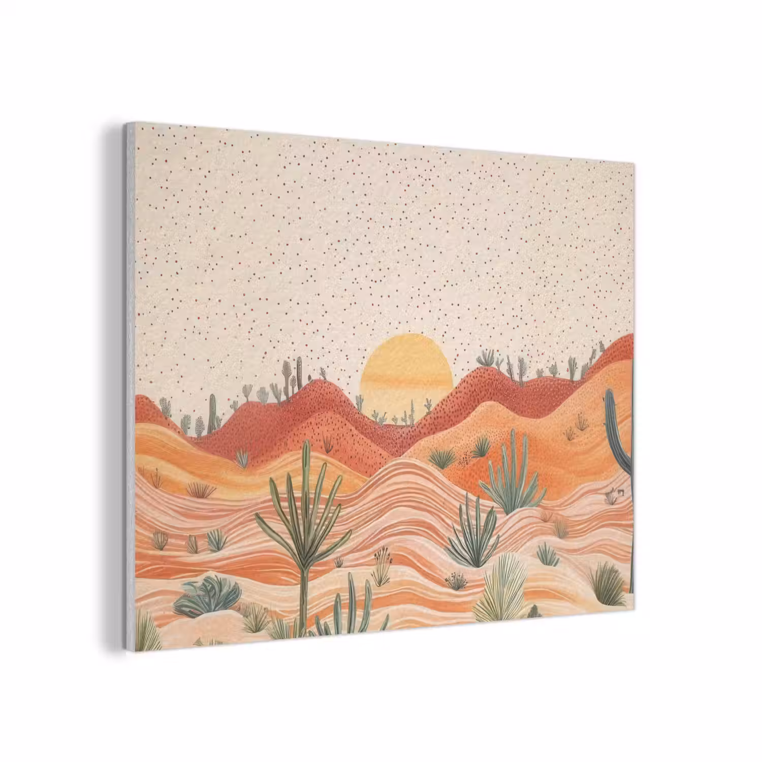 Landschap - Heuvels - Zonsondergang PET vilt klein -3d