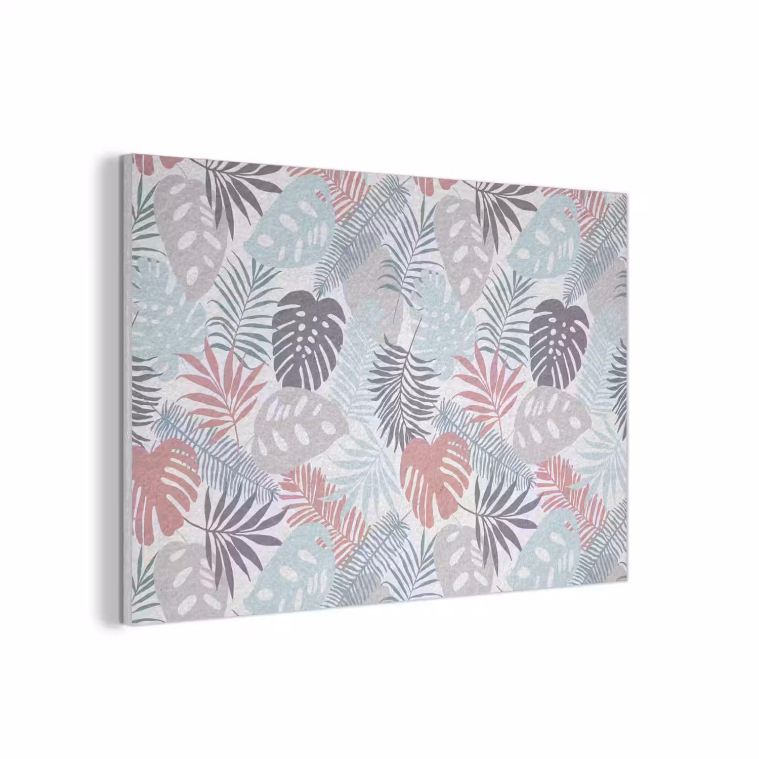 Bladeren - Jungle - Pastel - Tropisch PET vilt middel -3d