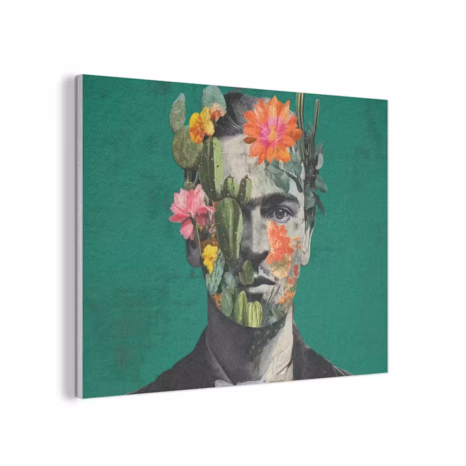 Man - Planten - Groen PET vilt klein -3d