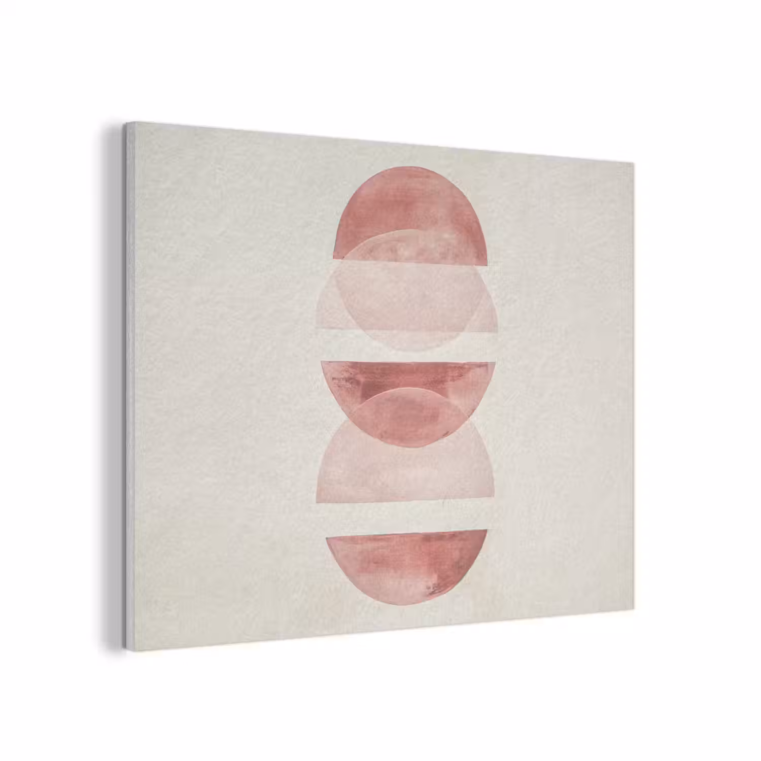 Minimalistisch - Cirkels - Roze PET vilt klein -3d