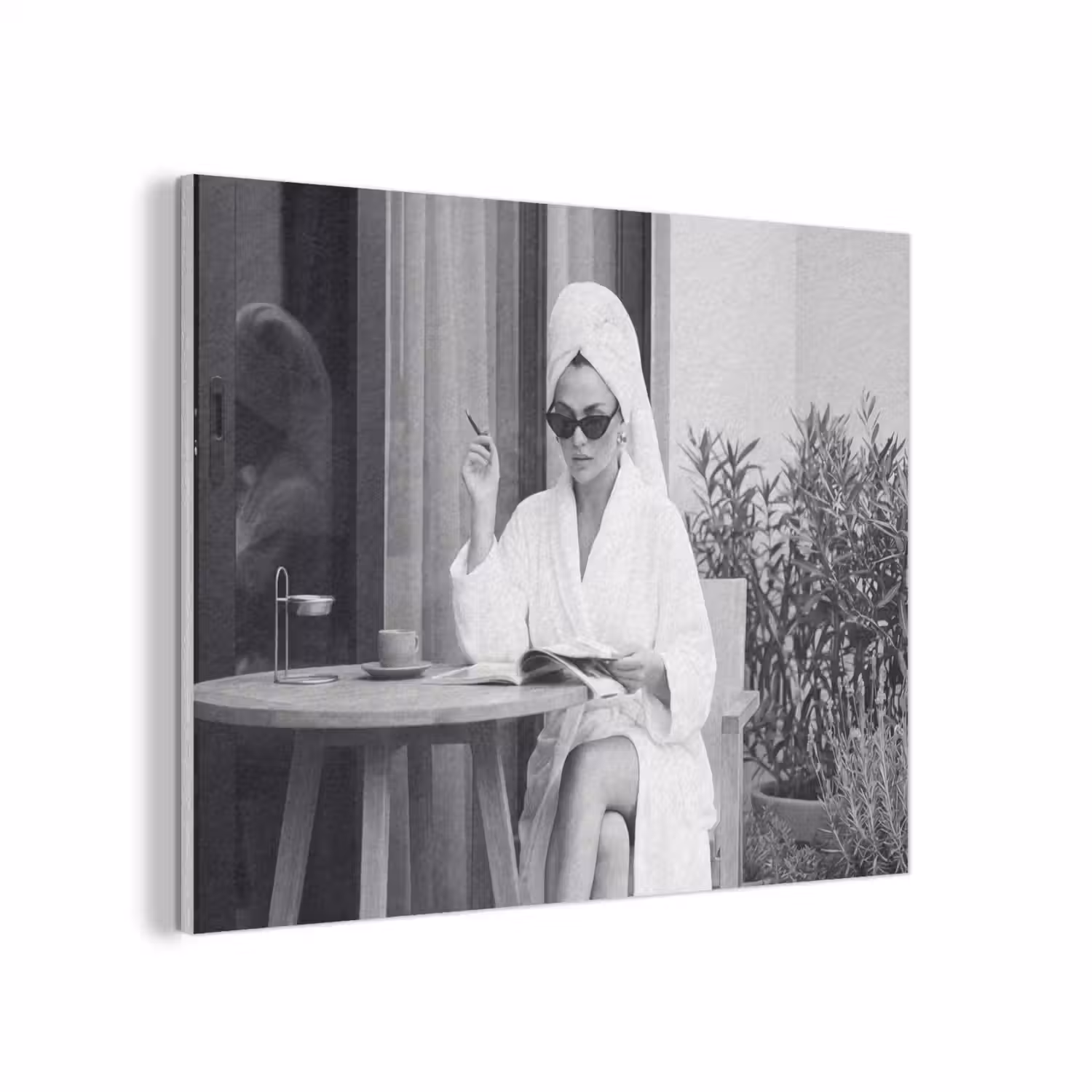 Modern - Vrouw - Zwart - Wit PET vilt klein -3d
