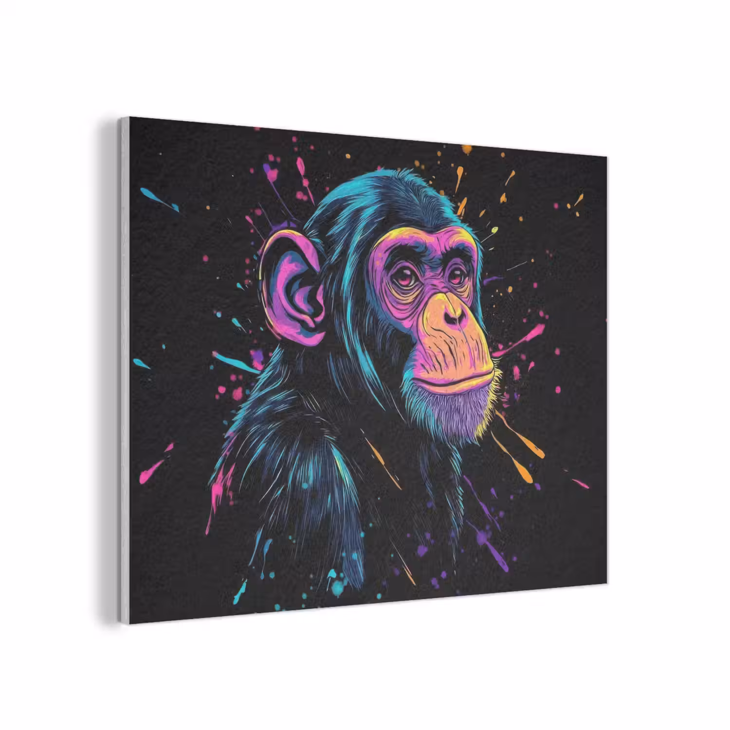 Aap - Verf - Neon - Kleur PET vilt klein -3d