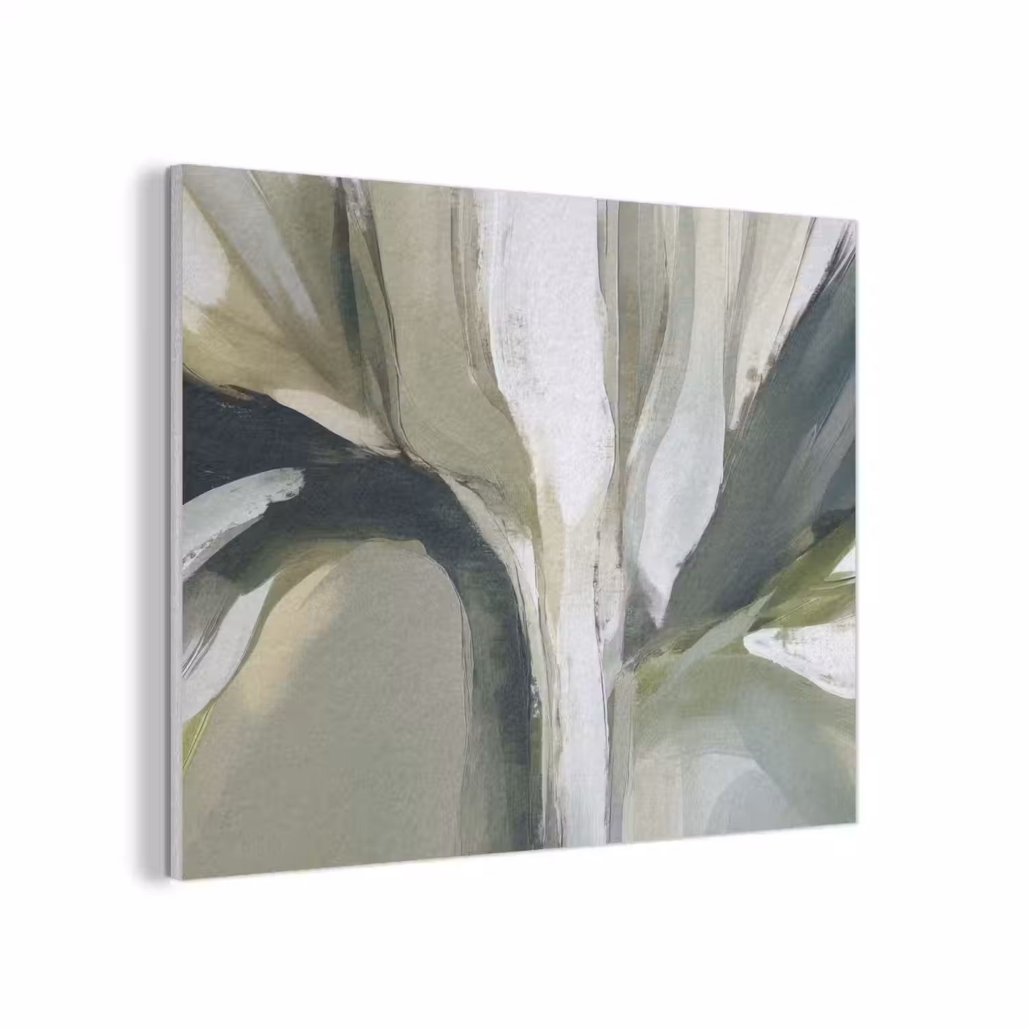 Natuur - Abstract - Groen - Penseelstreken PET vilt klein -3d