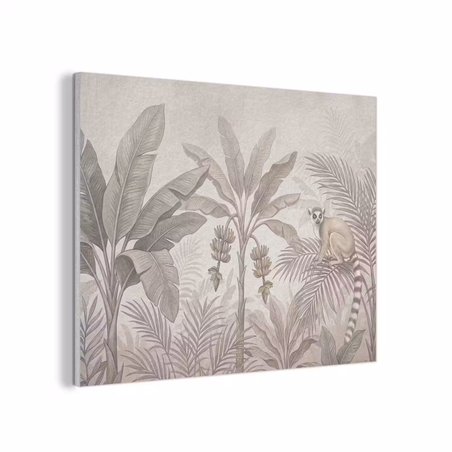 Natuur - Jungle - Ringstaartmaki - Bruin PET vilt klein -3d