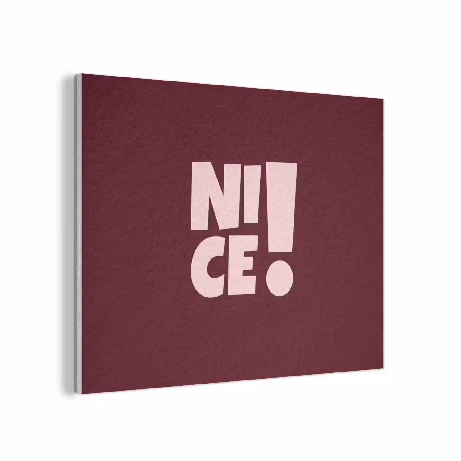 Nice - Uitroepteken - Rood PET vilt klein -3d