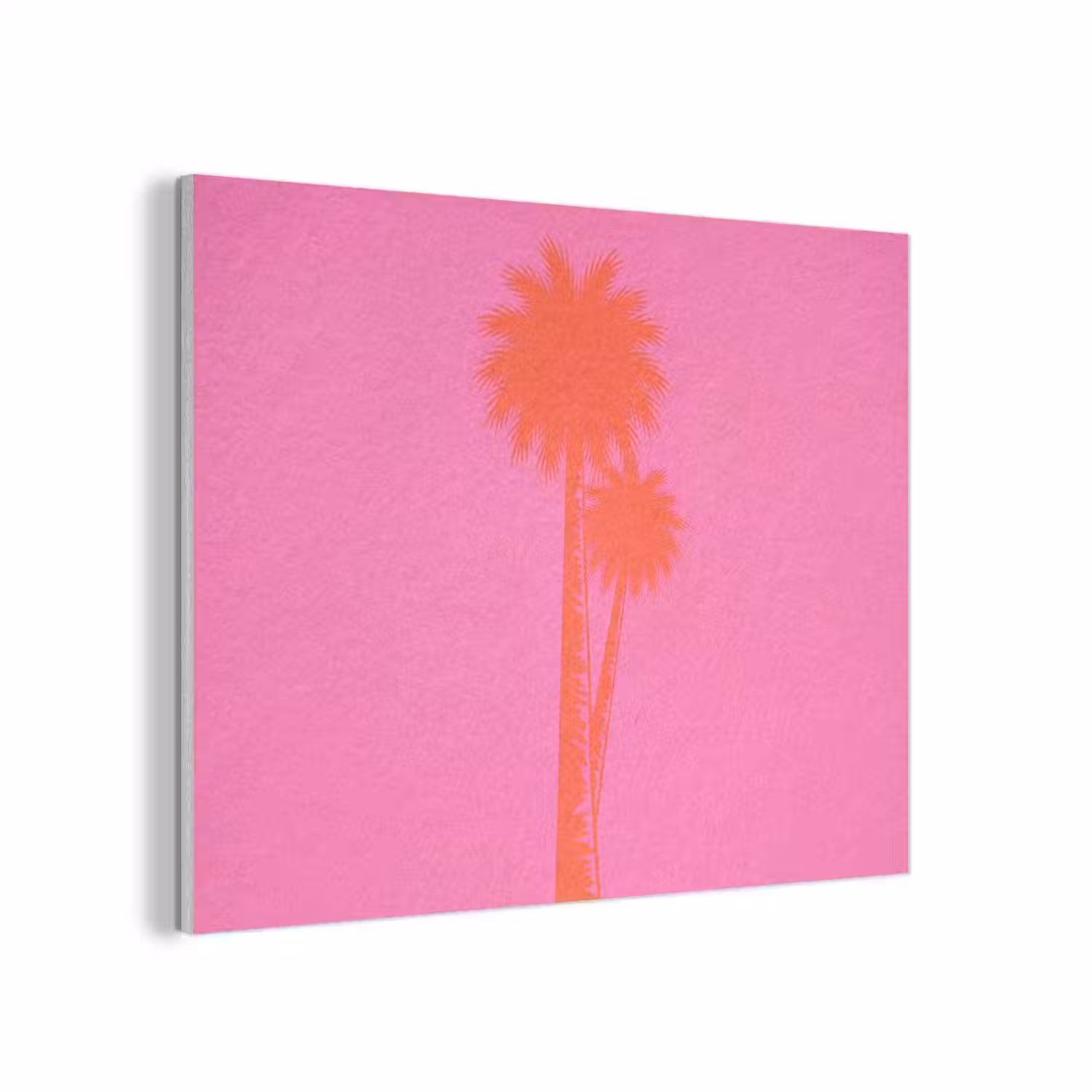 Palmbomen - Modern - Roze PET vilt klein -3d
