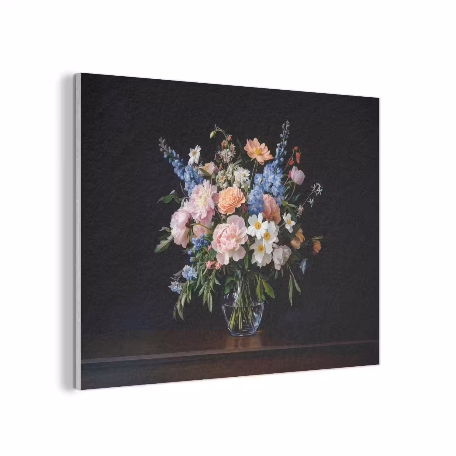 Pastel - Bloemen - Glazen - Vaas PET vilt klein -3d