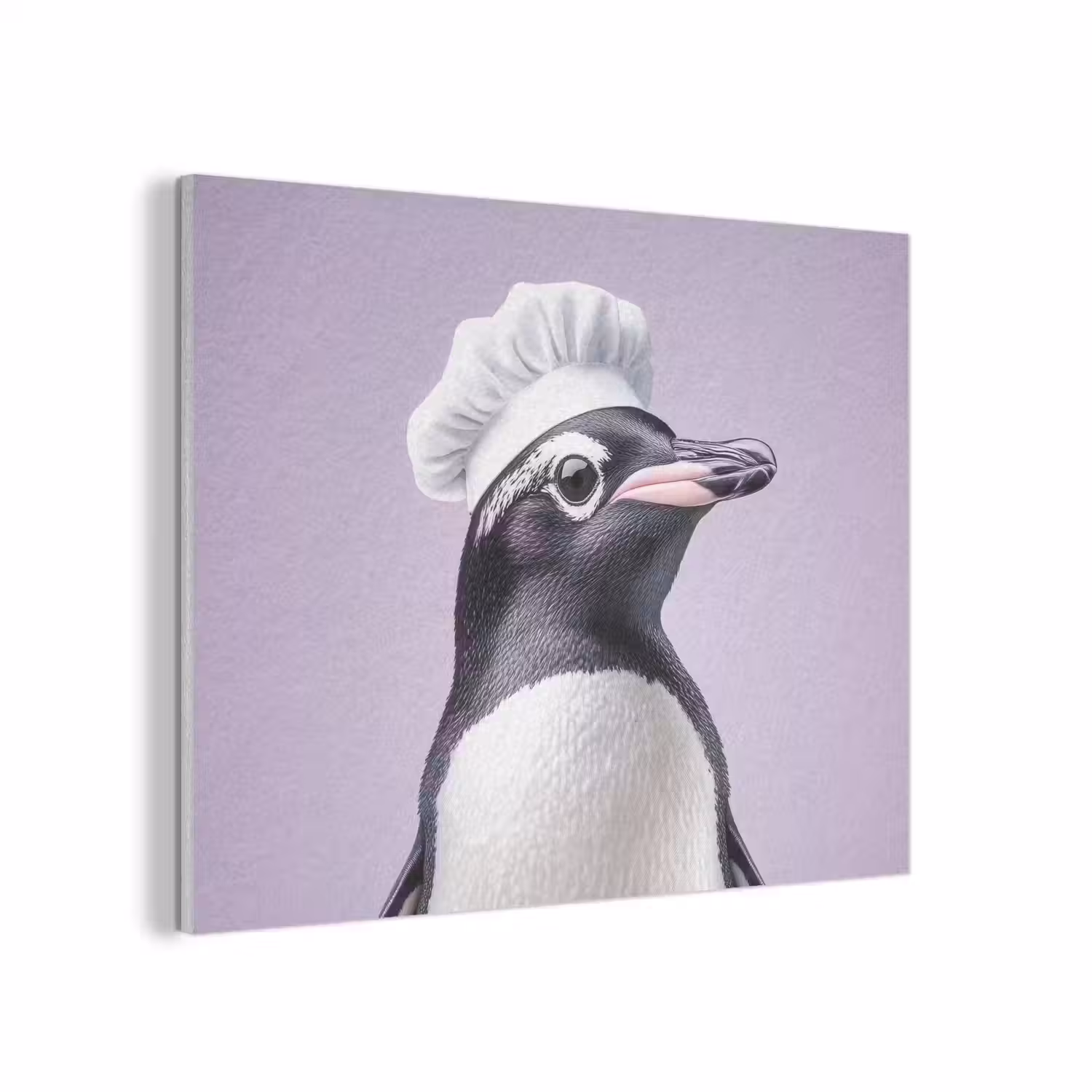 Pinguïn - Koksmuts - Lief - Paars PET vilt klein -3d