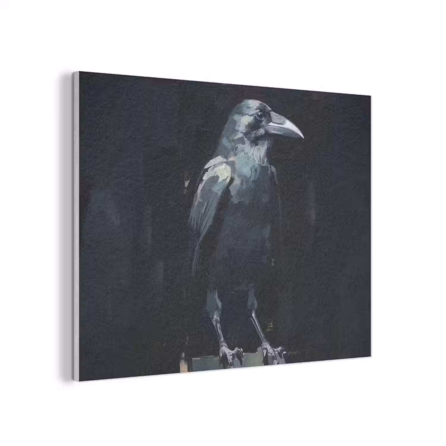 Raaf - Vogels - Zwart PET vilt klein -3d
