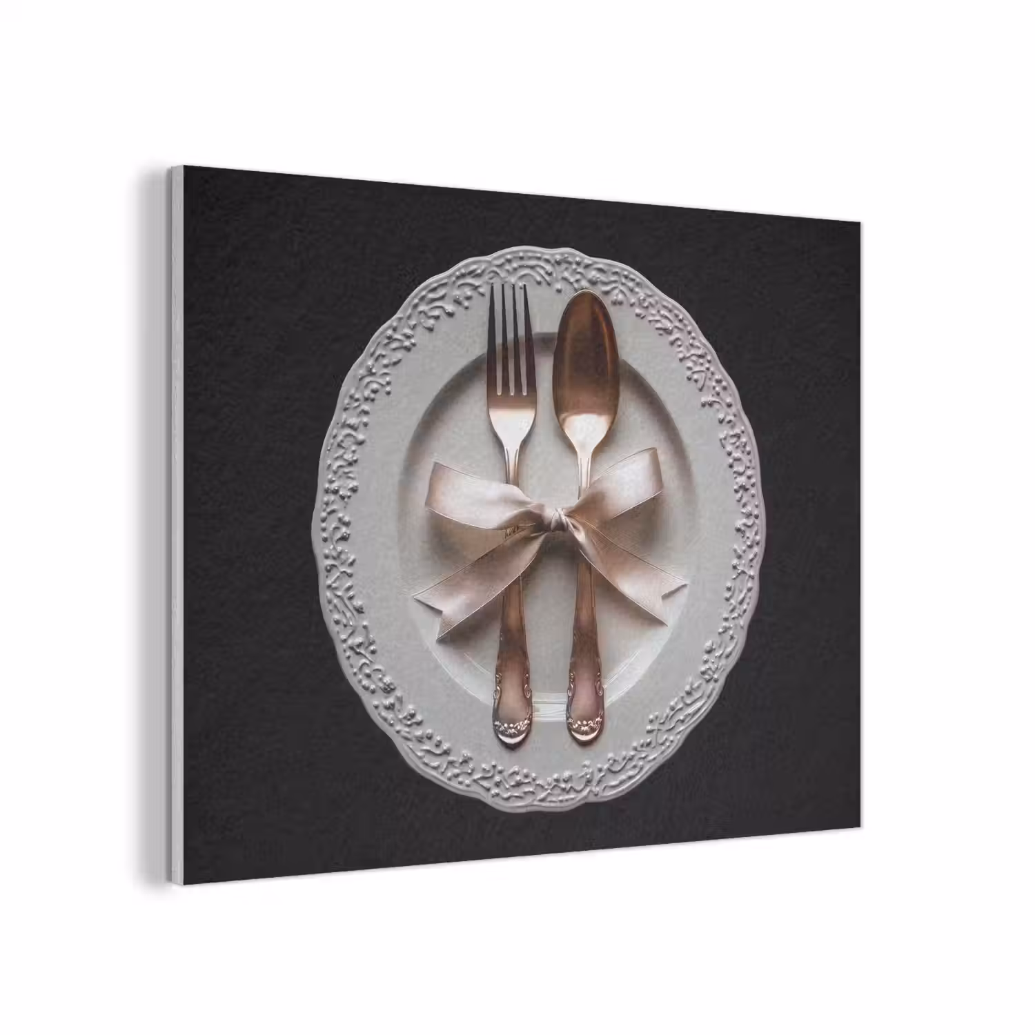 Rose - Strik - Bestek PET vilt klein -3d