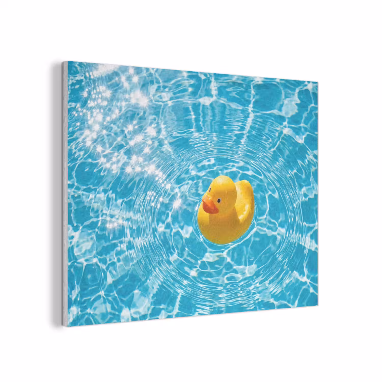 Badeend - Dobberen - Blauw PET vilt klein -3d