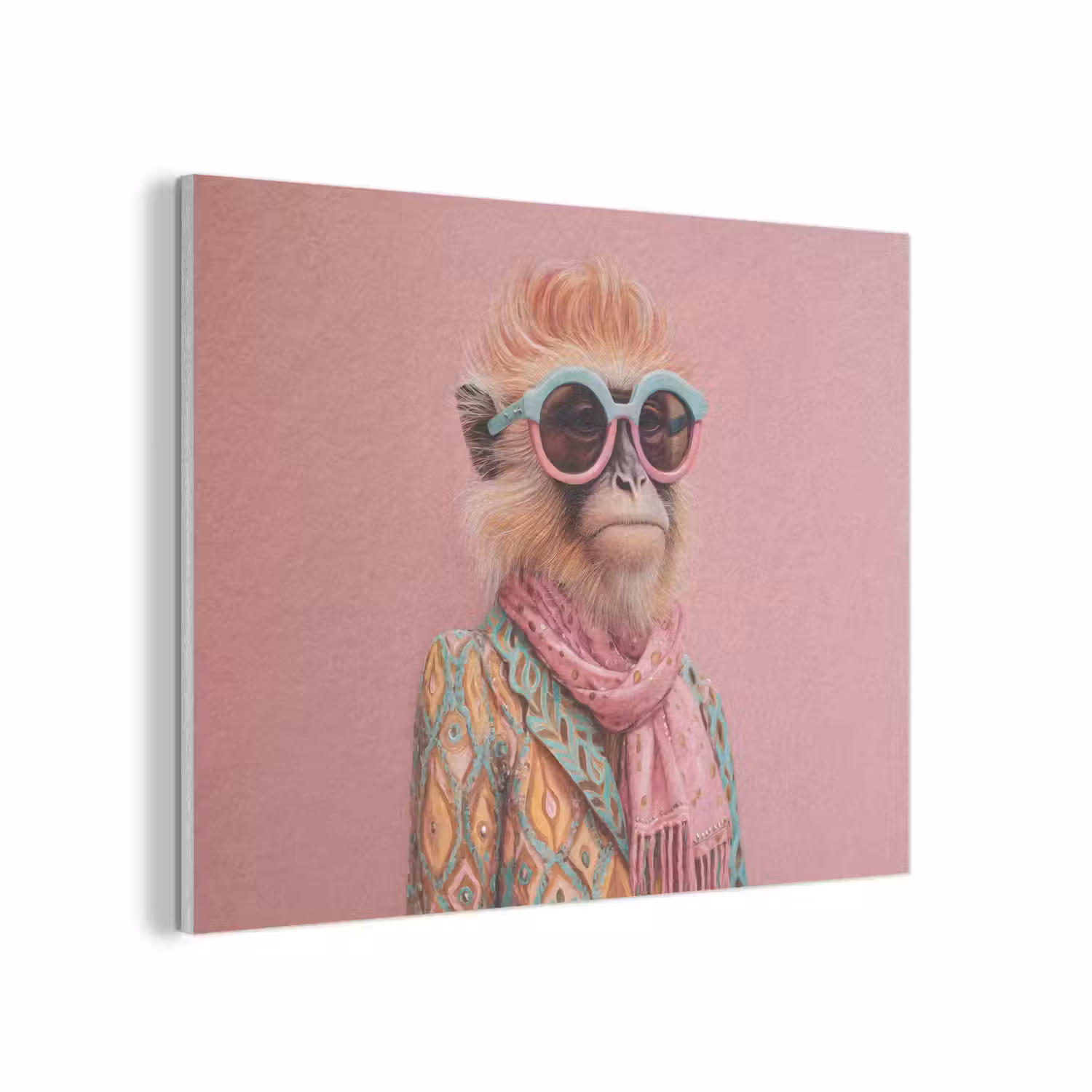 Sjaal - Aap - Zonnebril - Jasje PET vilt klein -3d