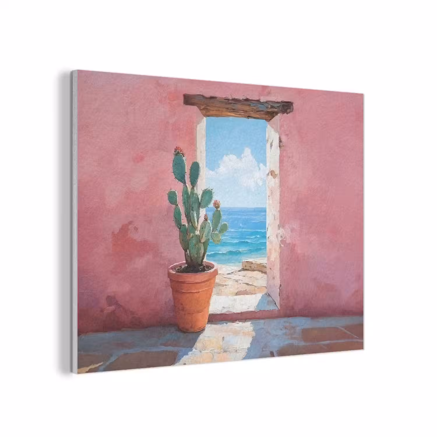 Zee - Roze - Cactus PET vilt klein -3d