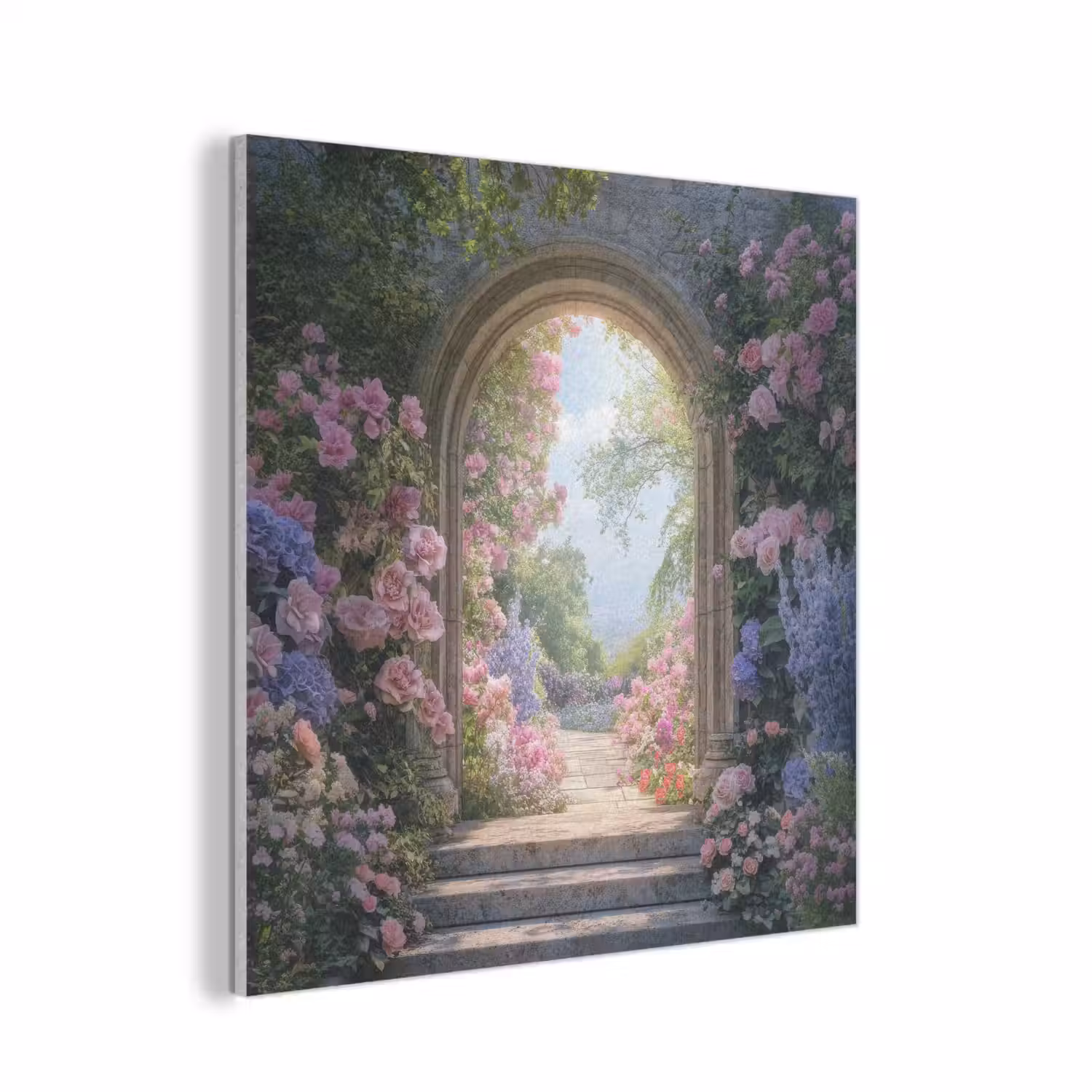 Doorkijk - Rozen - Vintage - Bloemen PET vilt klein -3d
