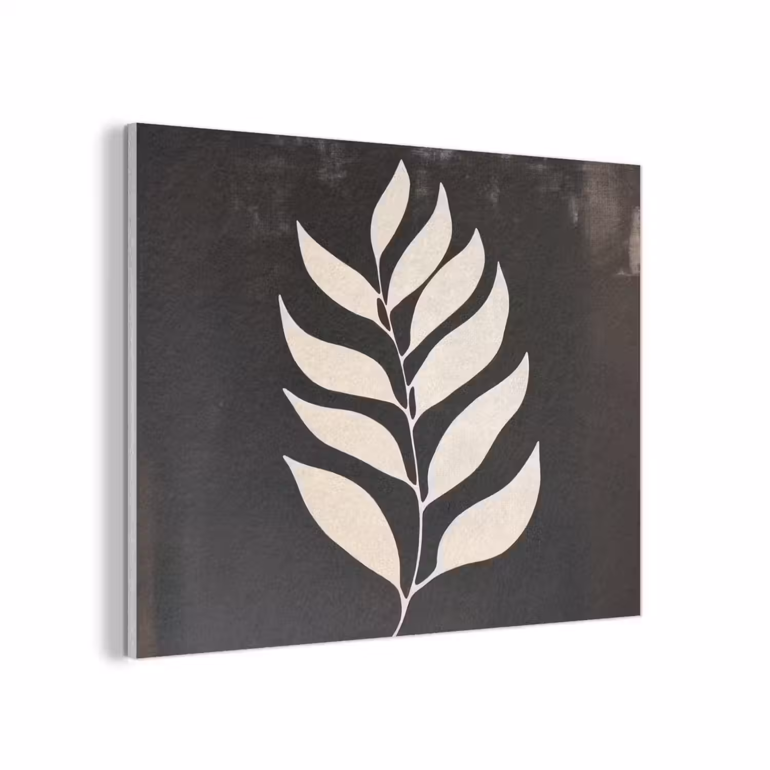 Blad - Wit - Minimalistisch PET vilt klein -3d