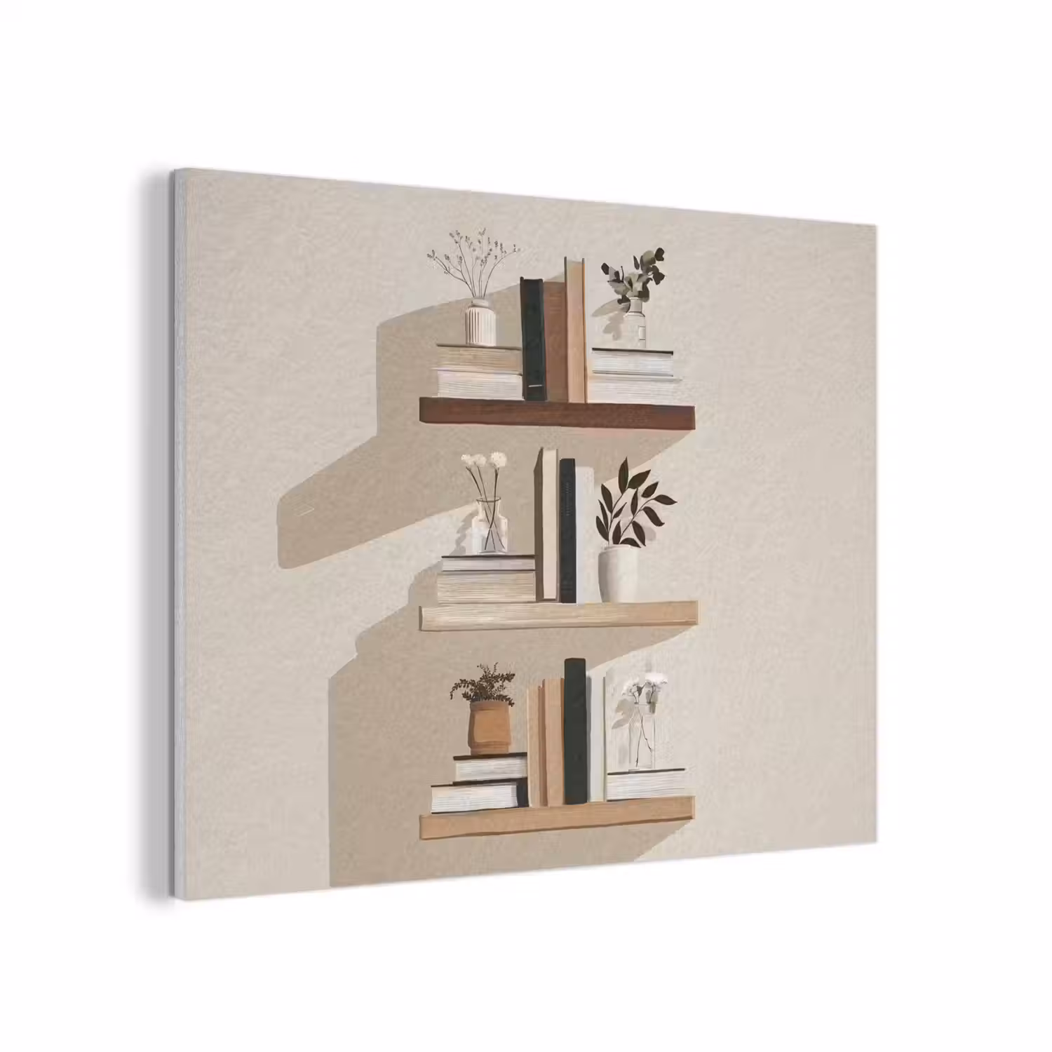 Plankjes - Boeken - Vaasjes - Planten PET vilt klein -3d