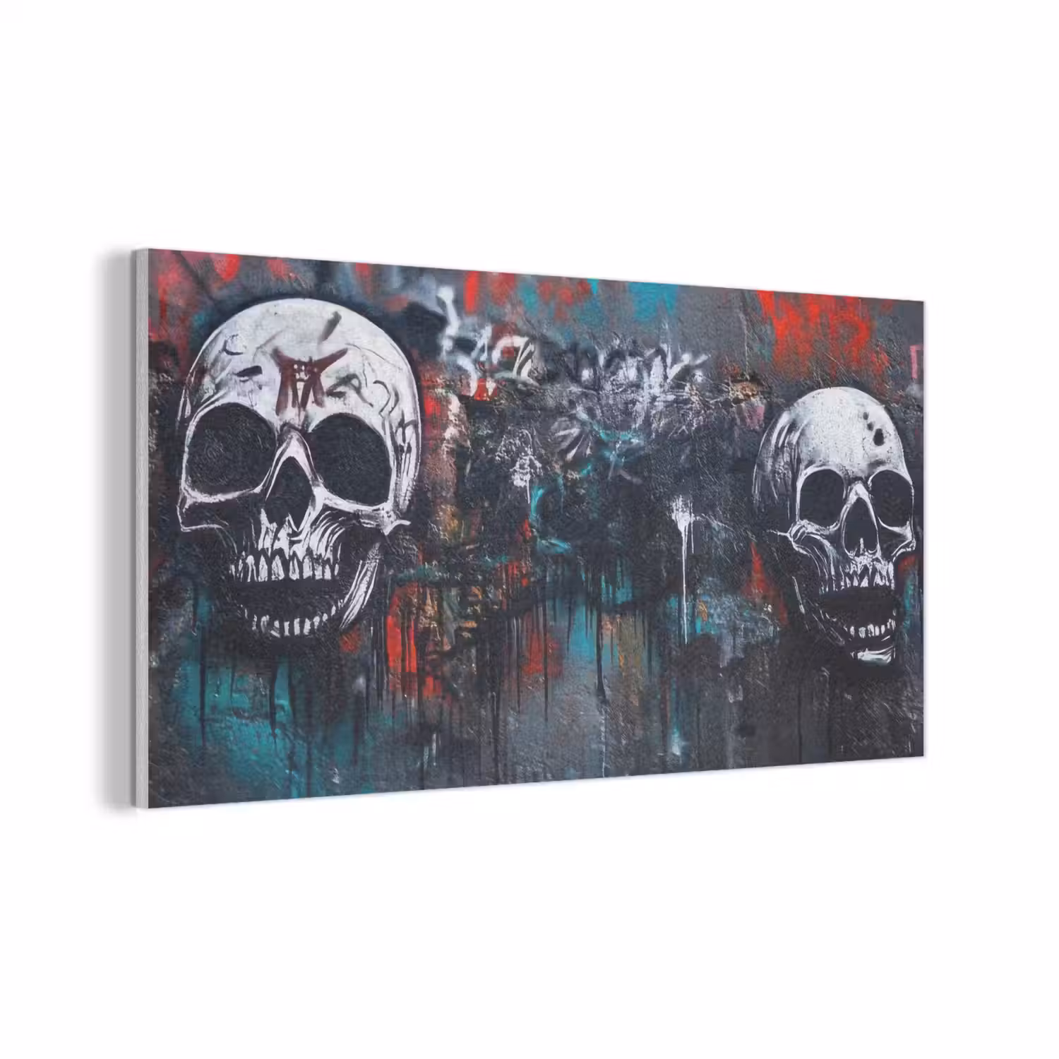 Schedels - Graffiti - Abstract PET vilt middel -3d