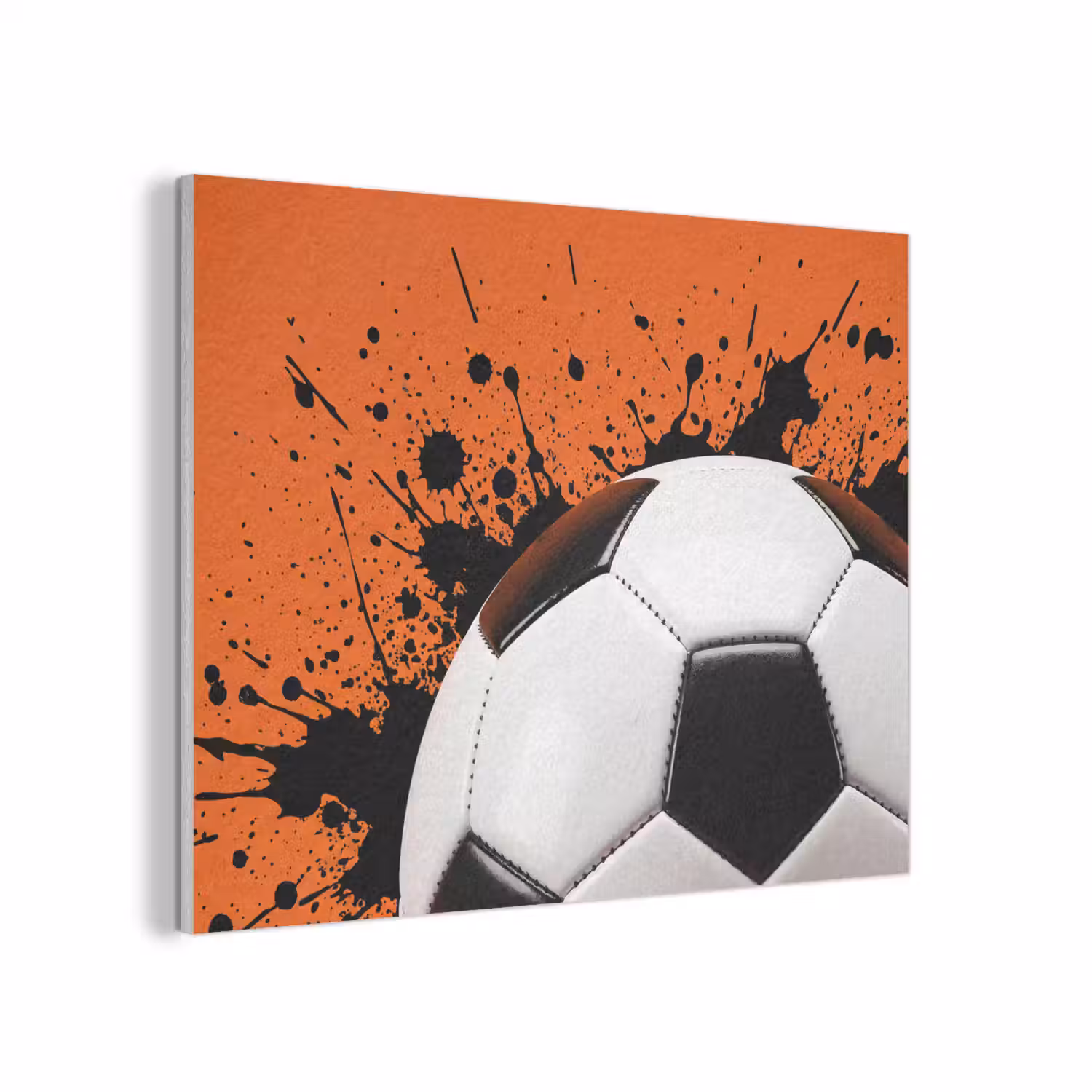 Voetbal - Verf - Sport - Oranje PET vilt klein -3d