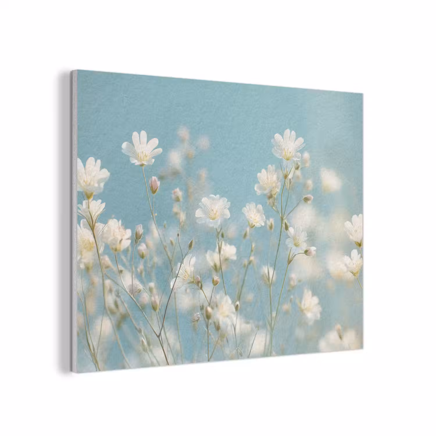 Stengels - Bloemen - Lucht - Wit PET vilt klein -3d