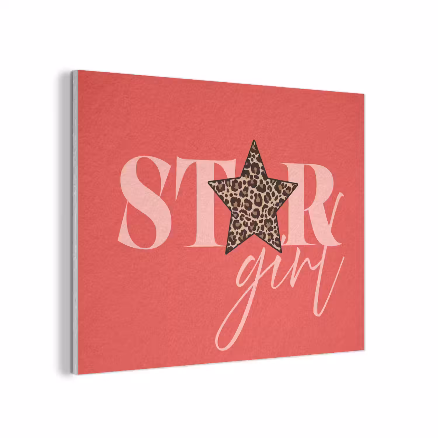 Star girl - Rood - Panter - Ster PET vilt klein -3d