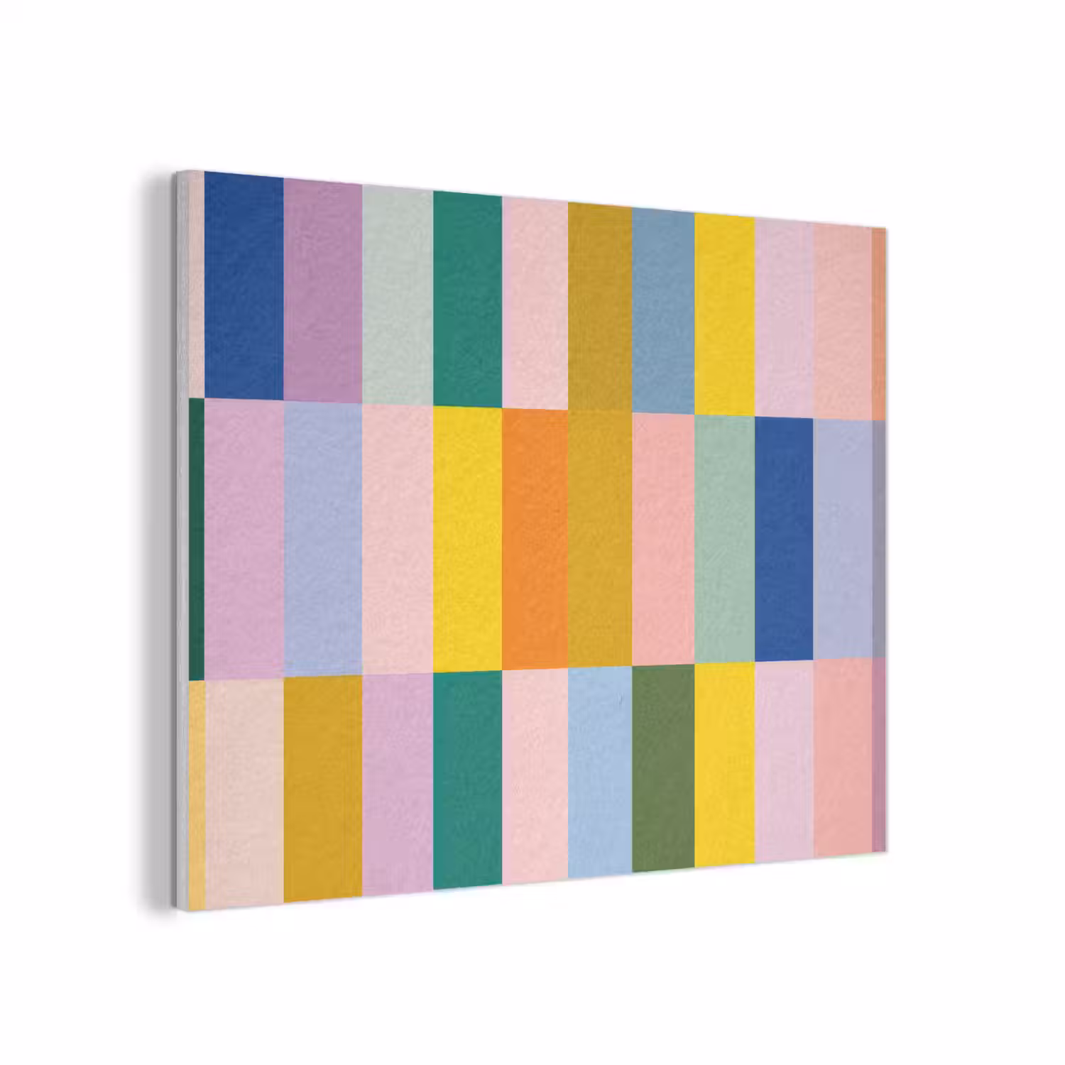 Stroken - Blauw - Patroon - Abstract PET vilt klein -3d