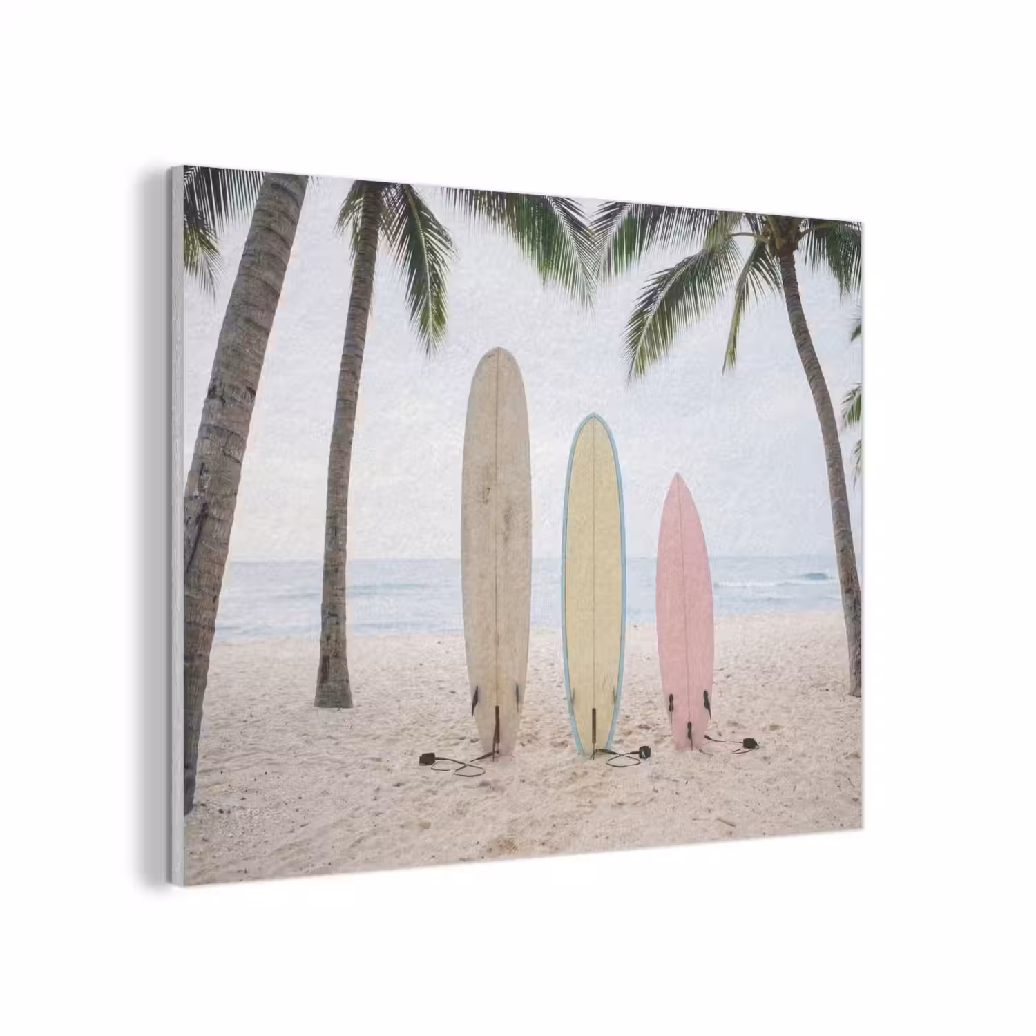 Surfboard - Palmbomen - Kleurrijk PET vilt klein -3d