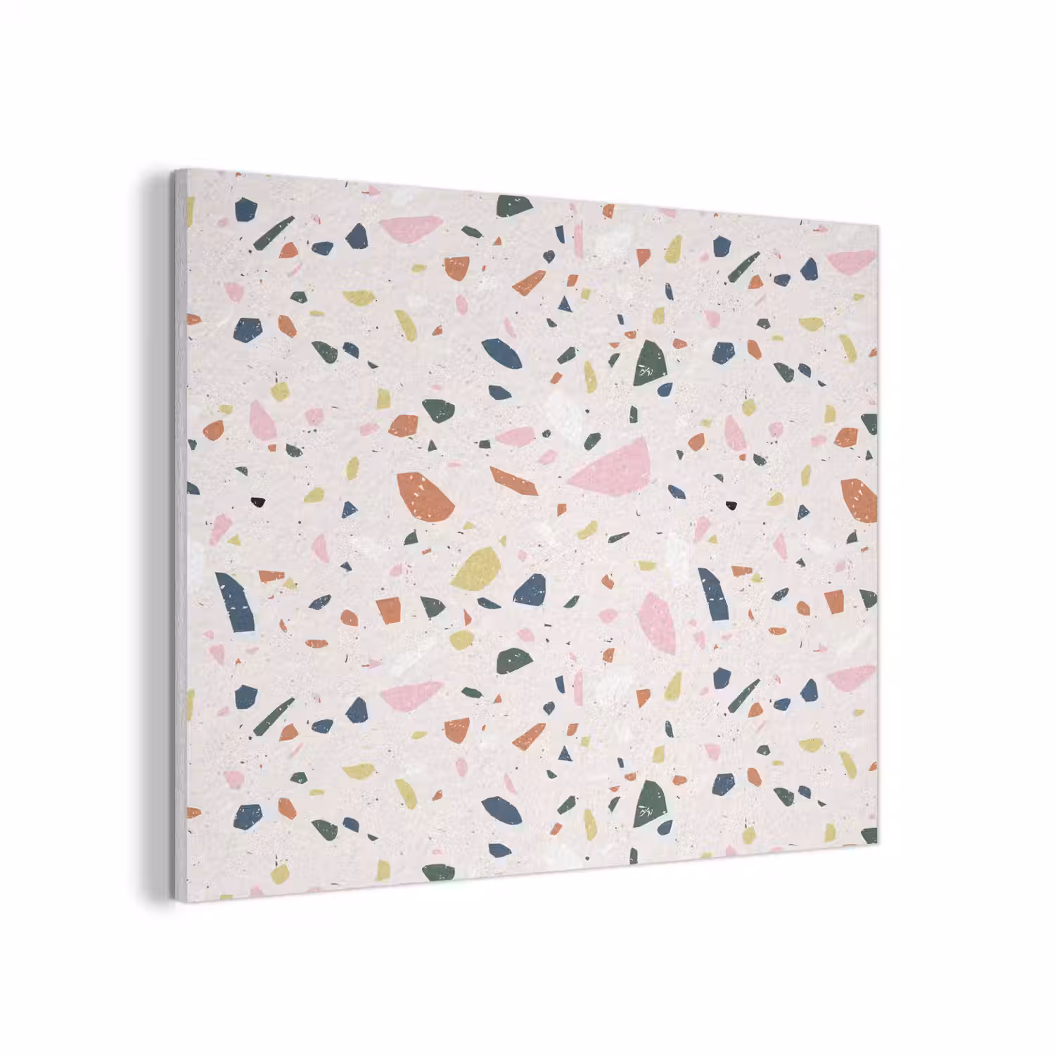 Terrazzo - Patroon - Kleurrijk PET vilt klein 837 -3d