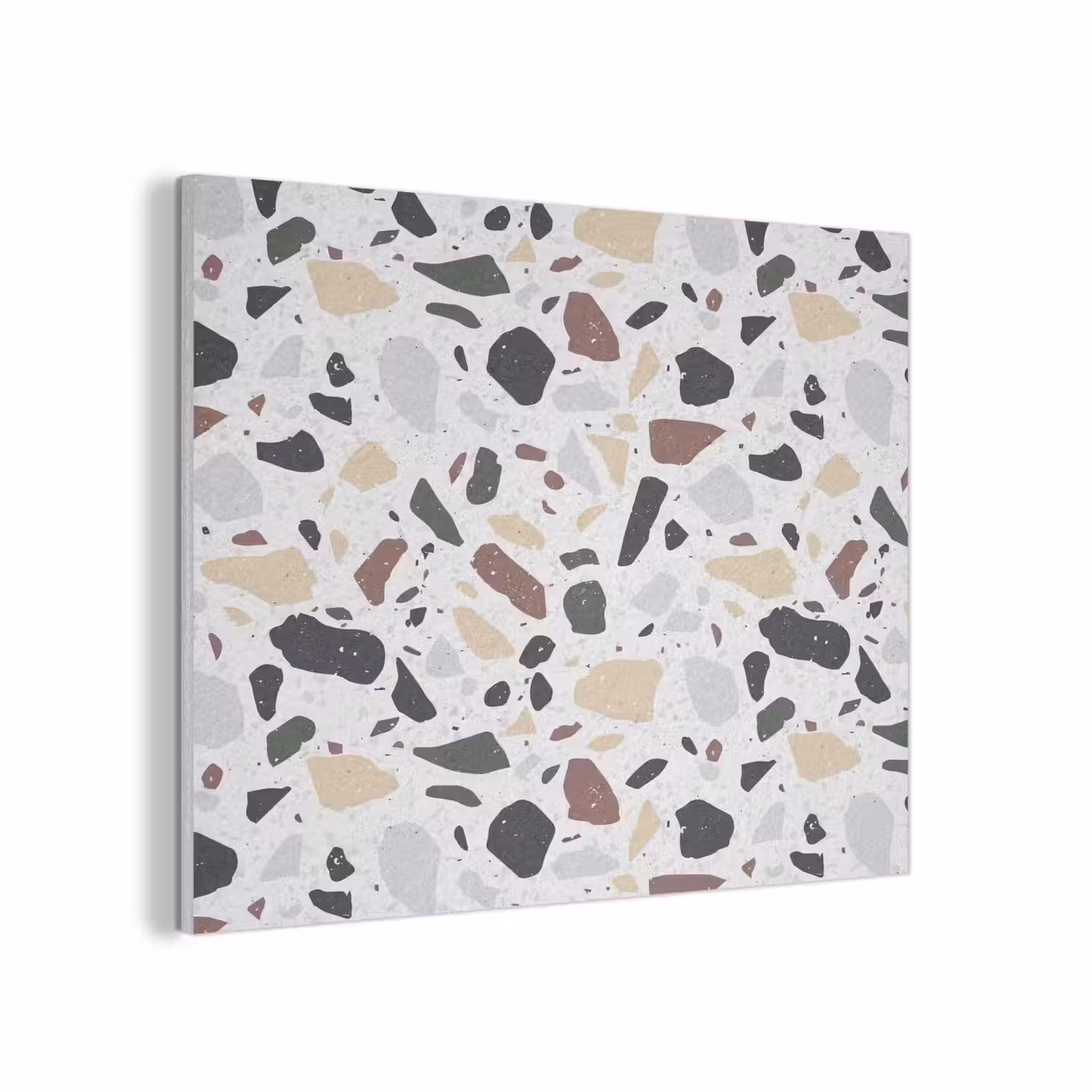 Terrazzo - Patroon - Kleurrijk - Klei PET vilt klein 837 -3d