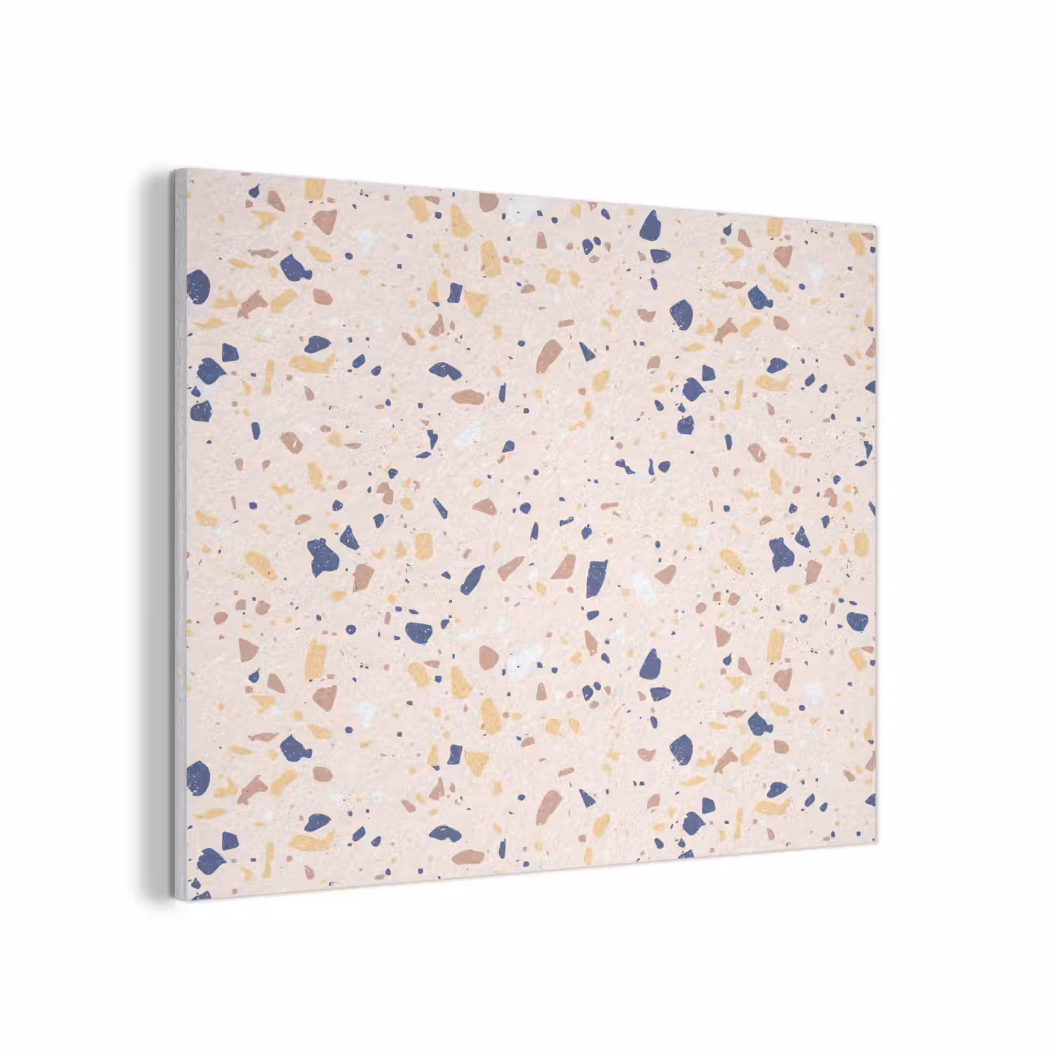 Terrazzo - Patroon - Kleurrijk - Indigo PET vilt klein 837 -3d