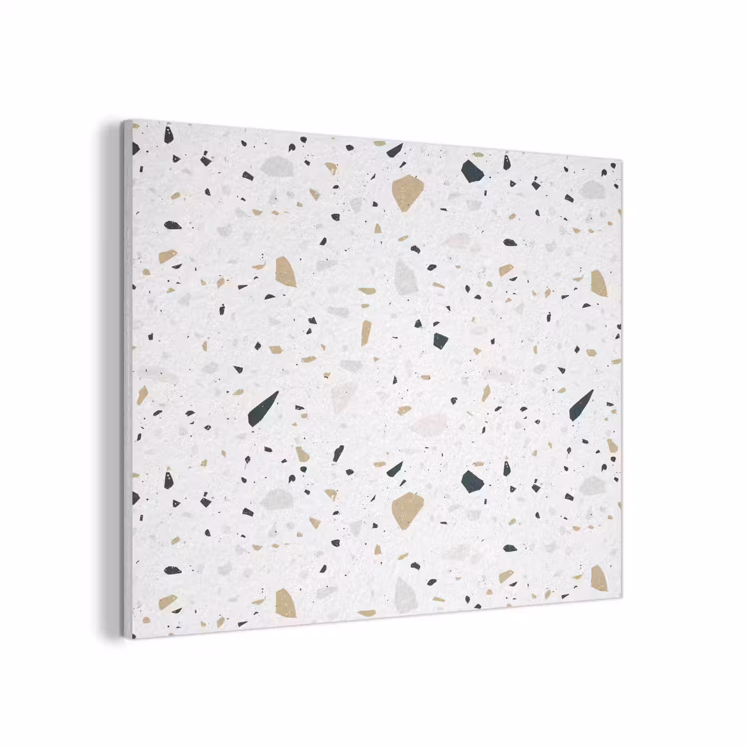 Terrazzo - Patroon - Wit - Neutraal PET vilt klein 837 -3d