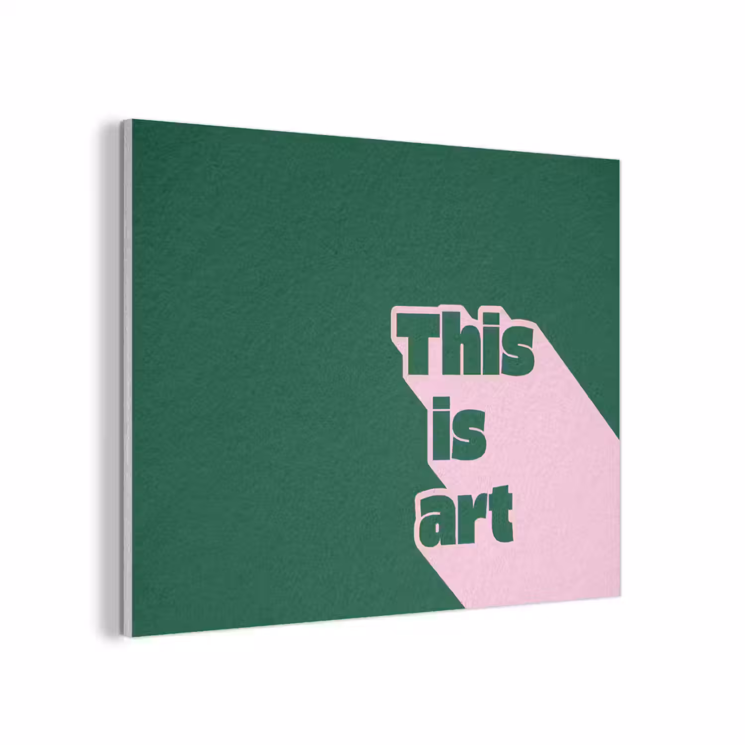 This is art - Schaduw - Roze PET vilt klein -3d